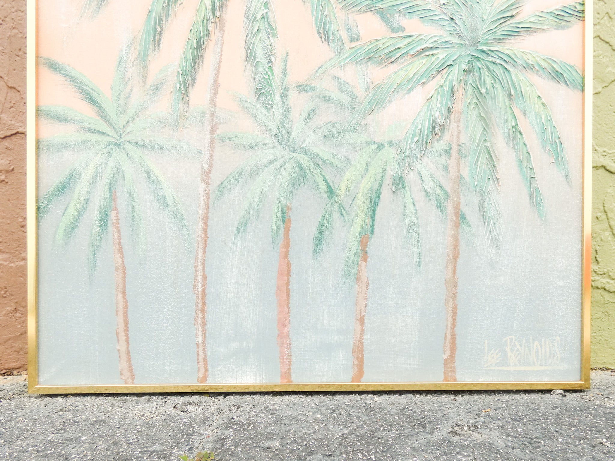 Lee Reynolds Signed Palm Tree Original Art - Image 5