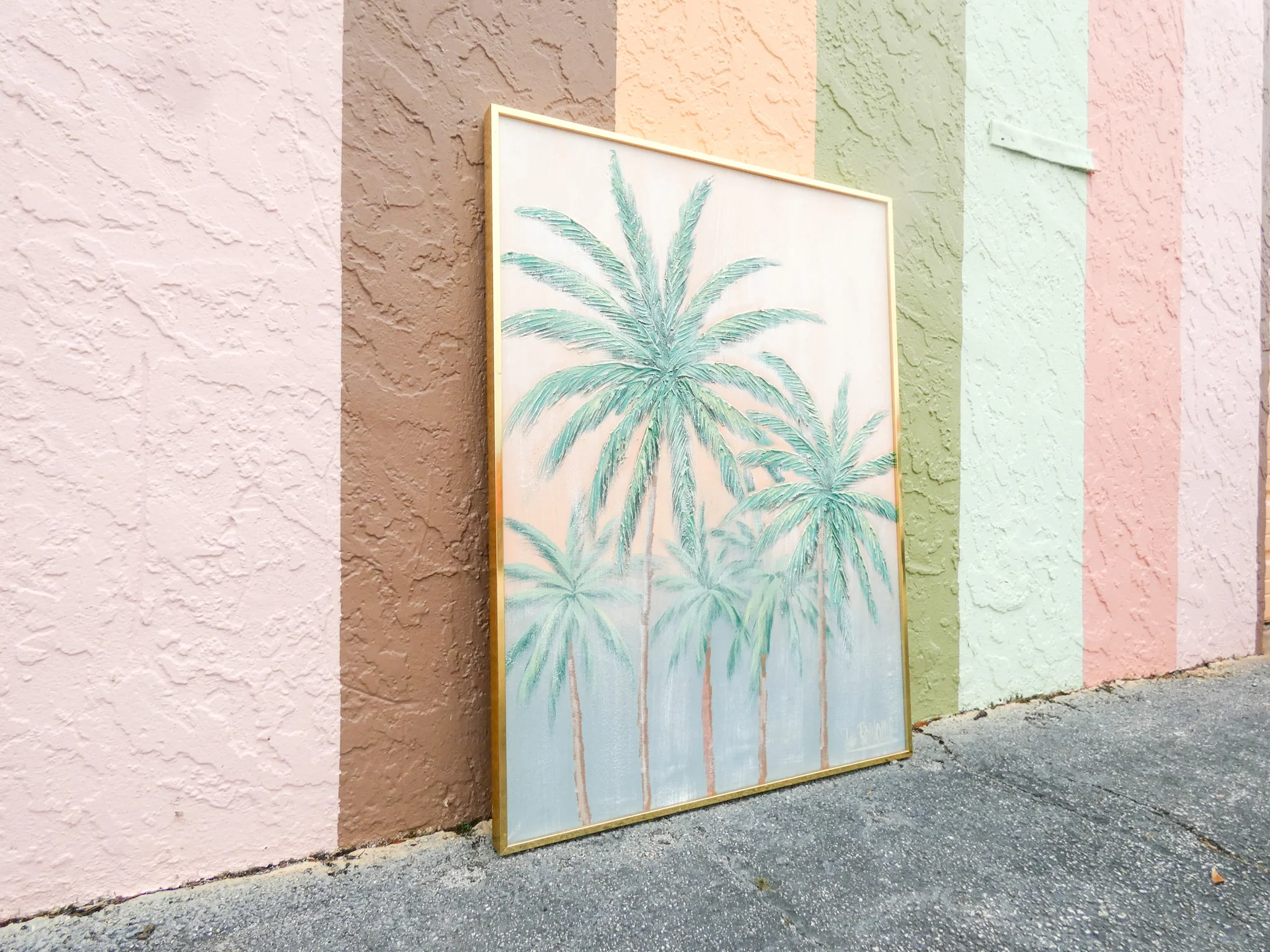 Lee Reynolds Signed Palm Tree Original Art - Image 8
