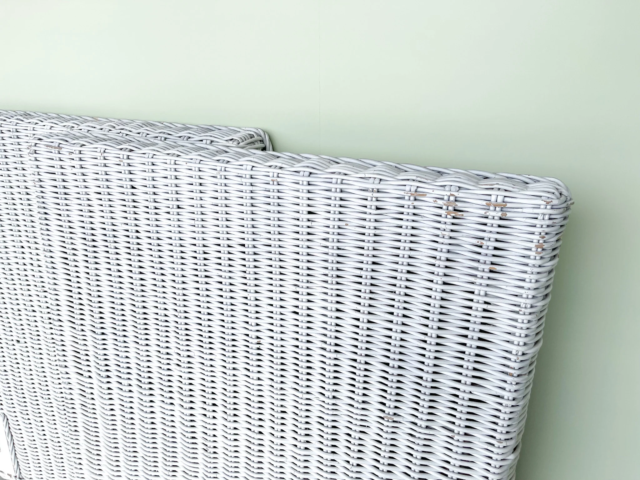 Warehouse Wednesday Sale: Pair of Tall Rattan Twin Headboards - Image 7