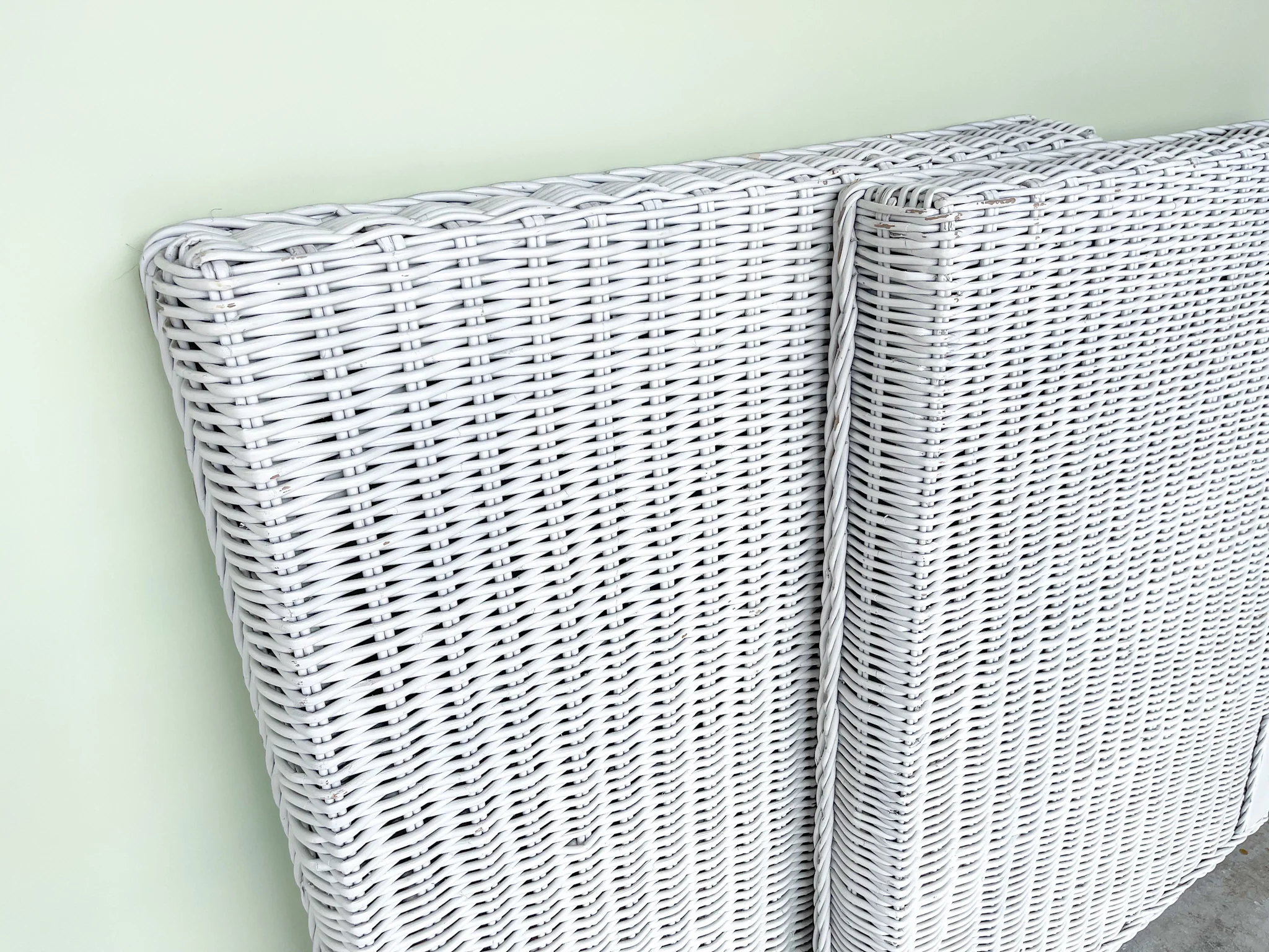 Warehouse Wednesday Sale: Pair of Tall Rattan Twin Headboards - Image 8