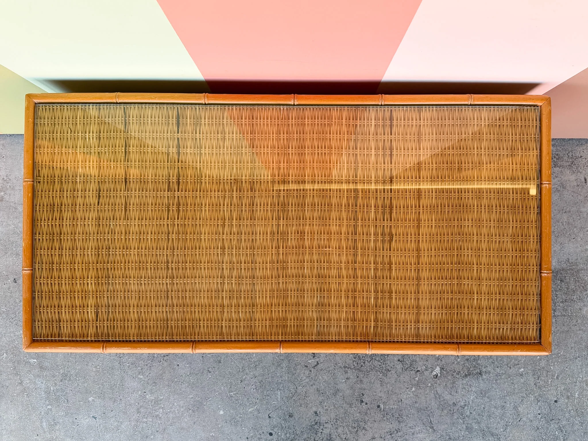 Low Slung Coastal Rattan Chest - Image 4