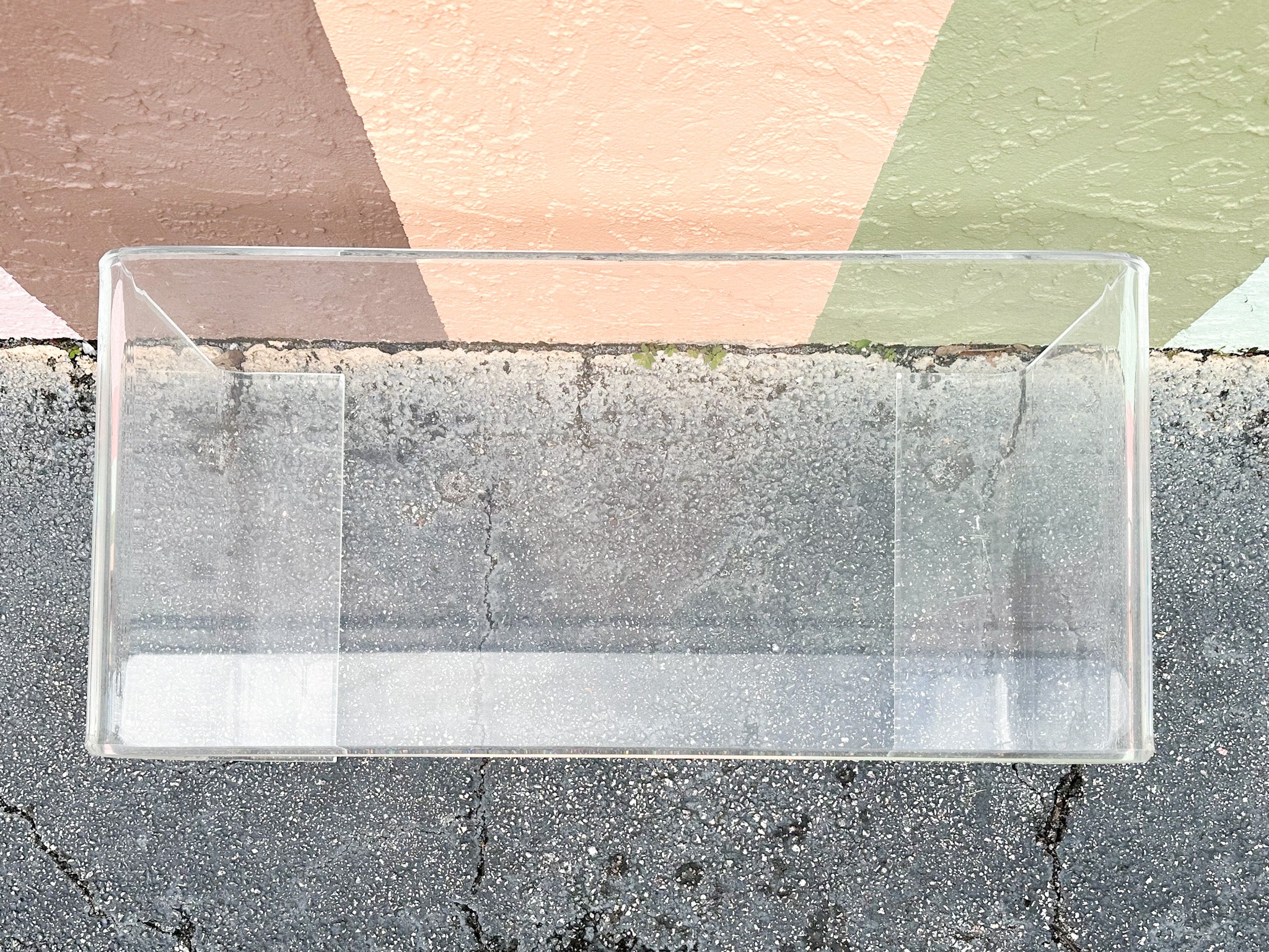 Lucite Scroll Coffee Table - Image 5