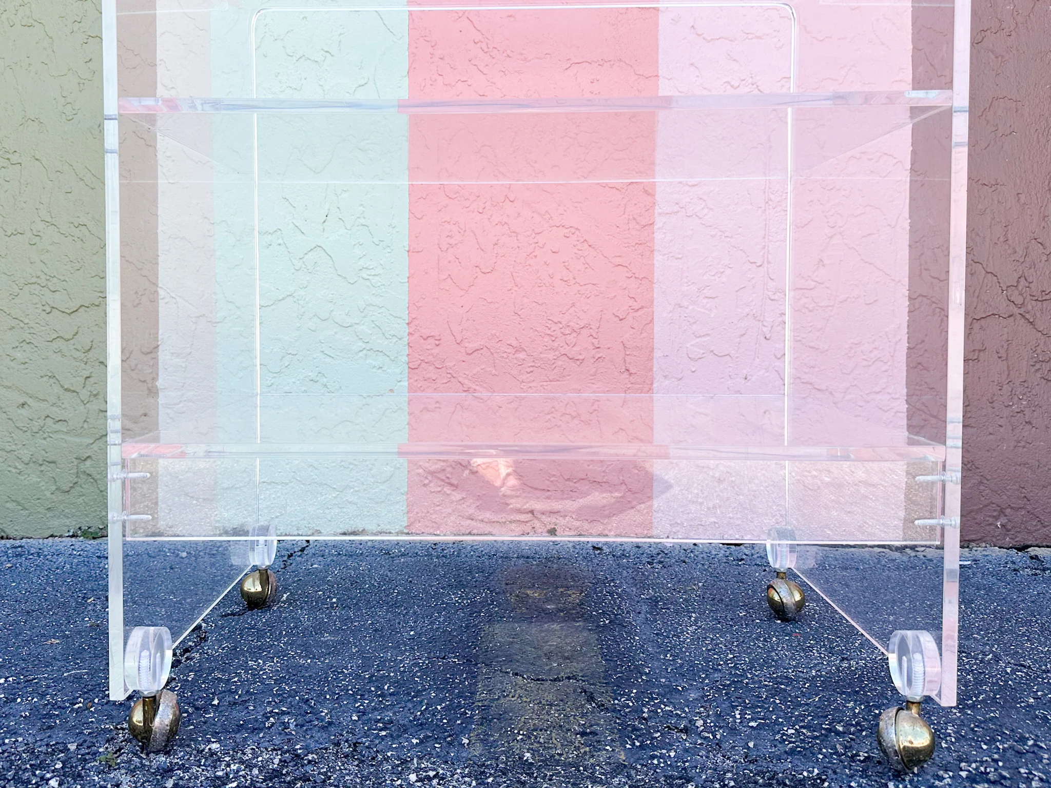 Lucite Waterfall Cart - Image 4