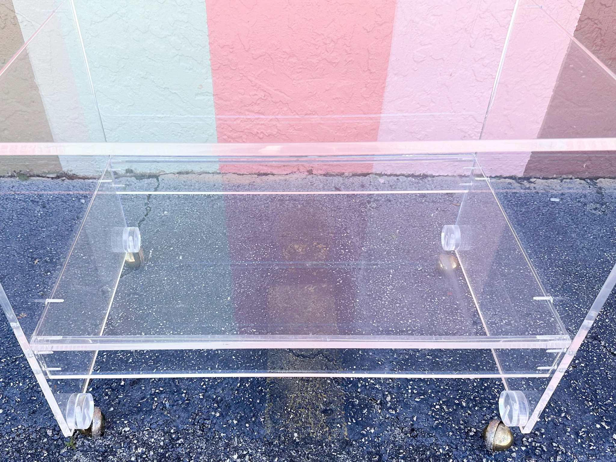 Lucite Waterfall Cart - Image 5