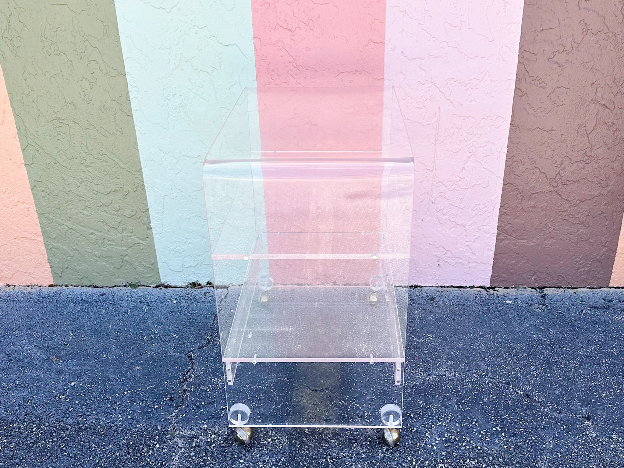 Lucite Waterfall Cart - Image 9