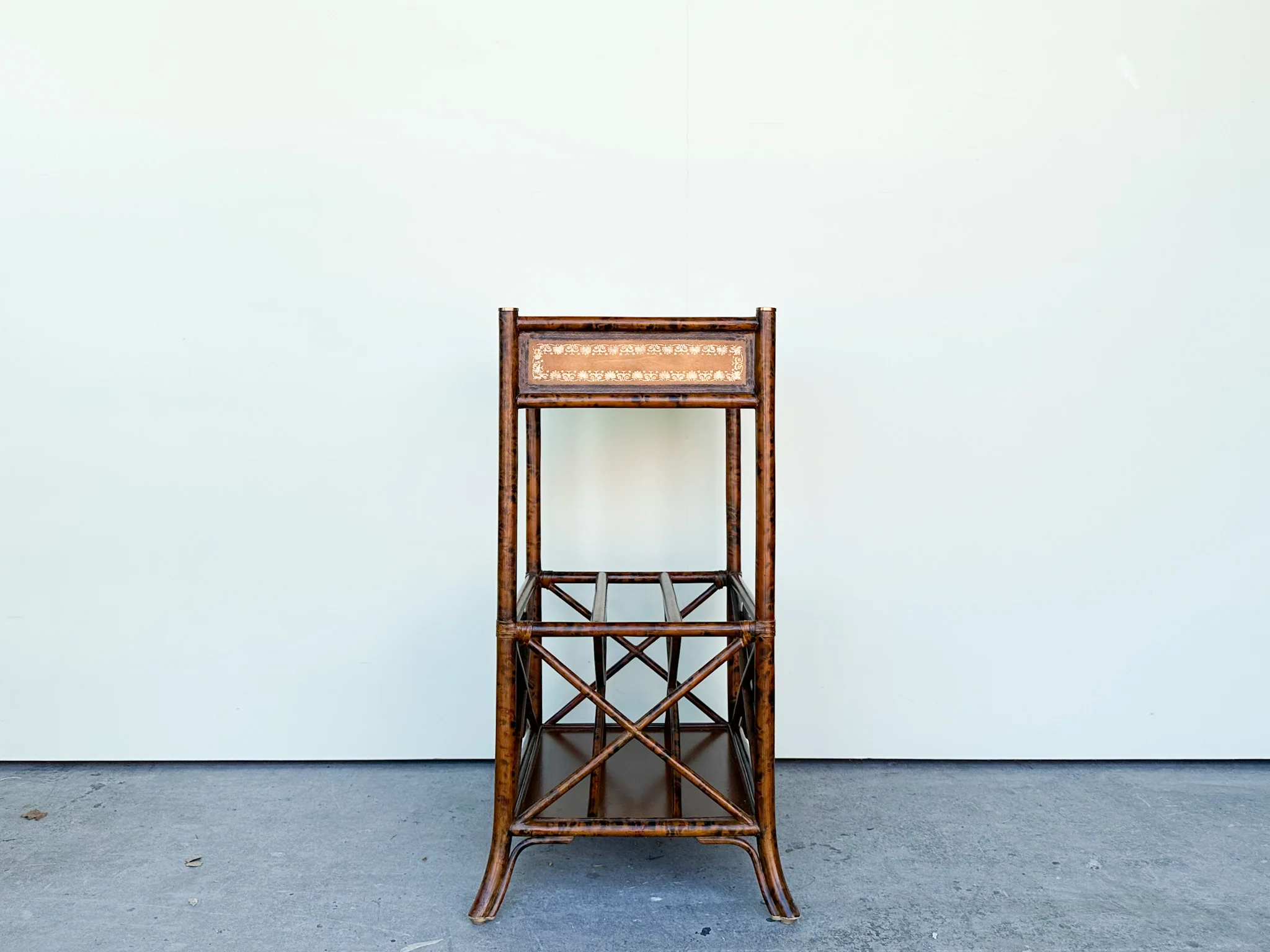 Maitland Smith Rattan Side Table - Image 13
