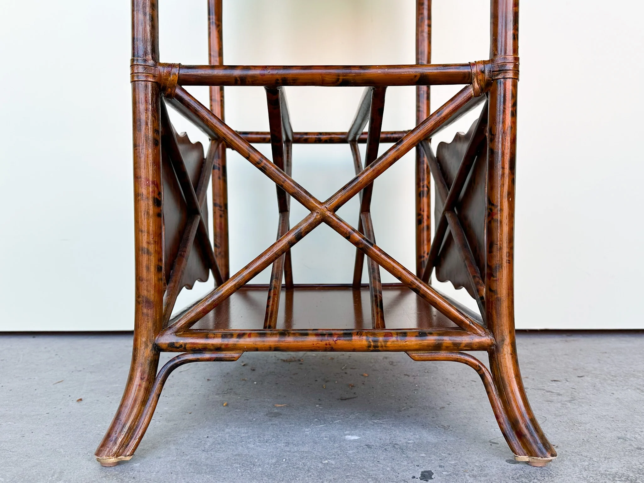 Maitland Smith Rattan Side Table - Image 16