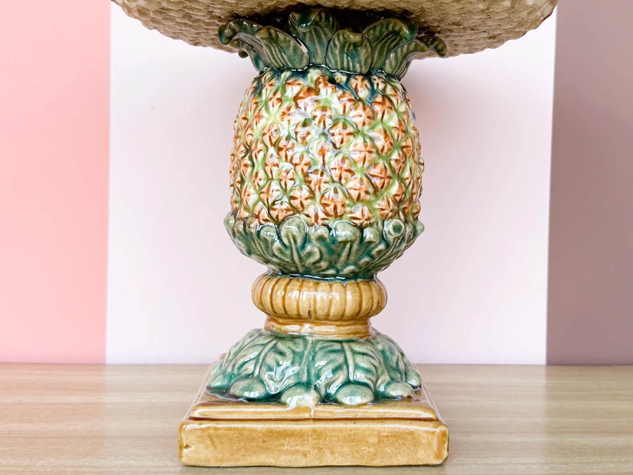 Majolica Pineapple Pedestal - Image 4