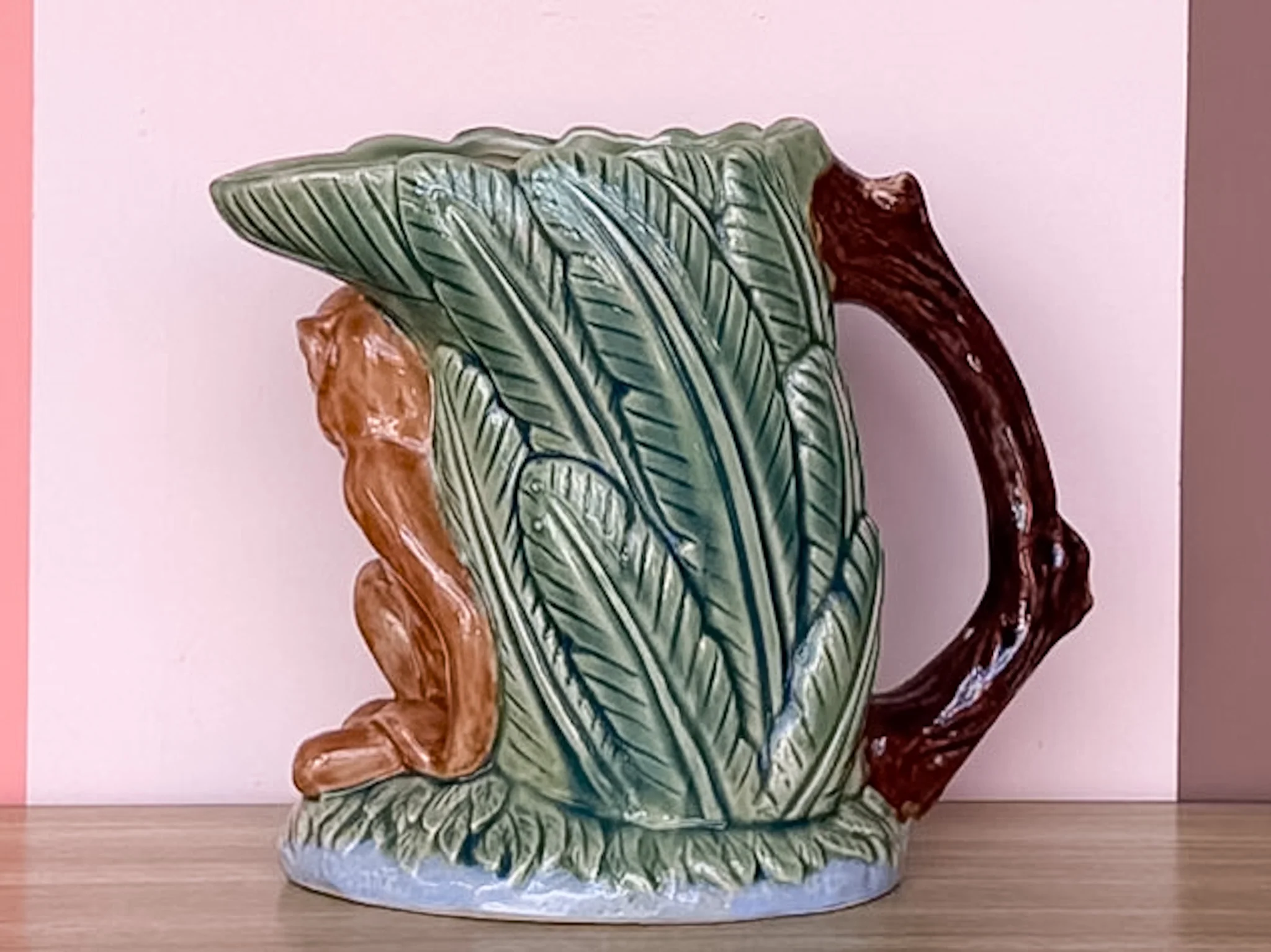 Majolica Style Monkey Pitcher - Image 4