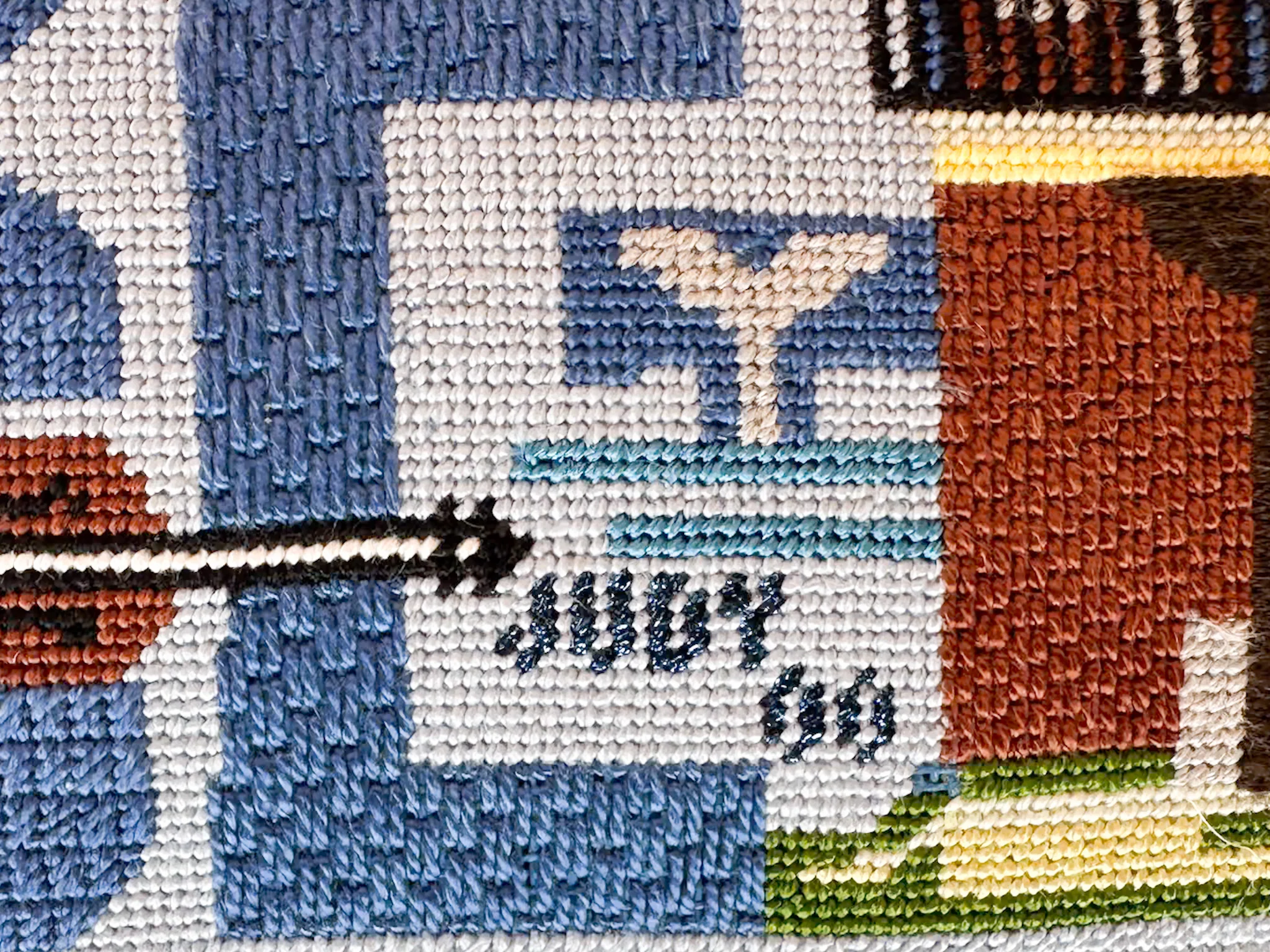 Massachusetts Needlepoint Pillow - Image 5
