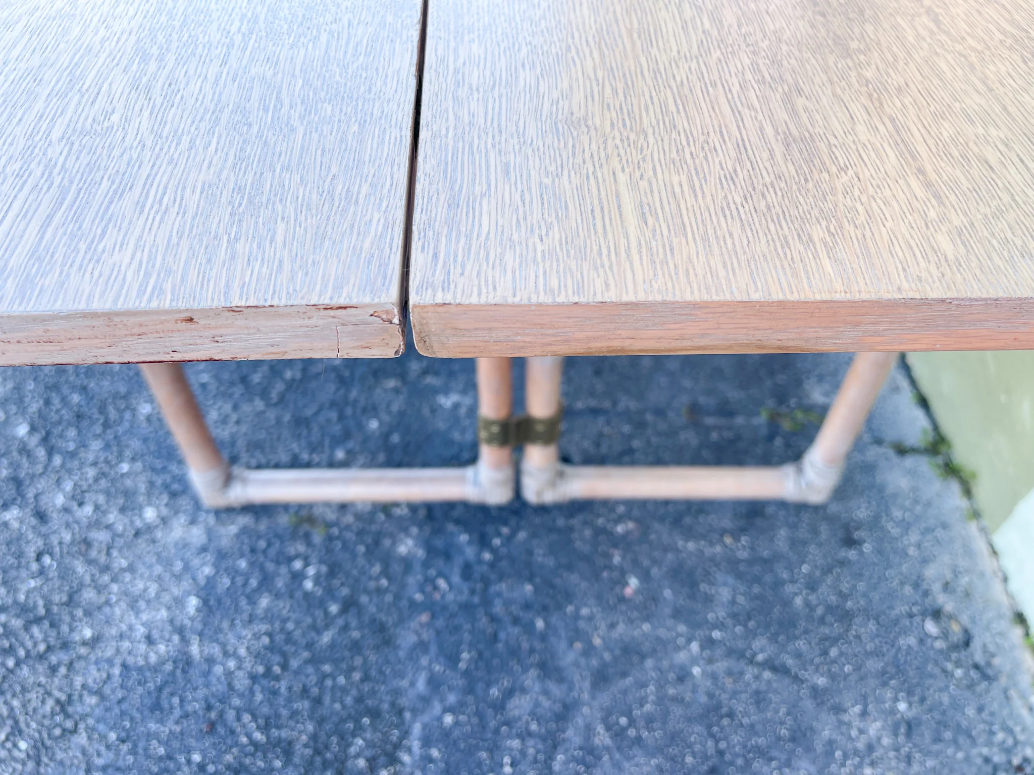 McGuire Flip Top Rattan Table - Image 7