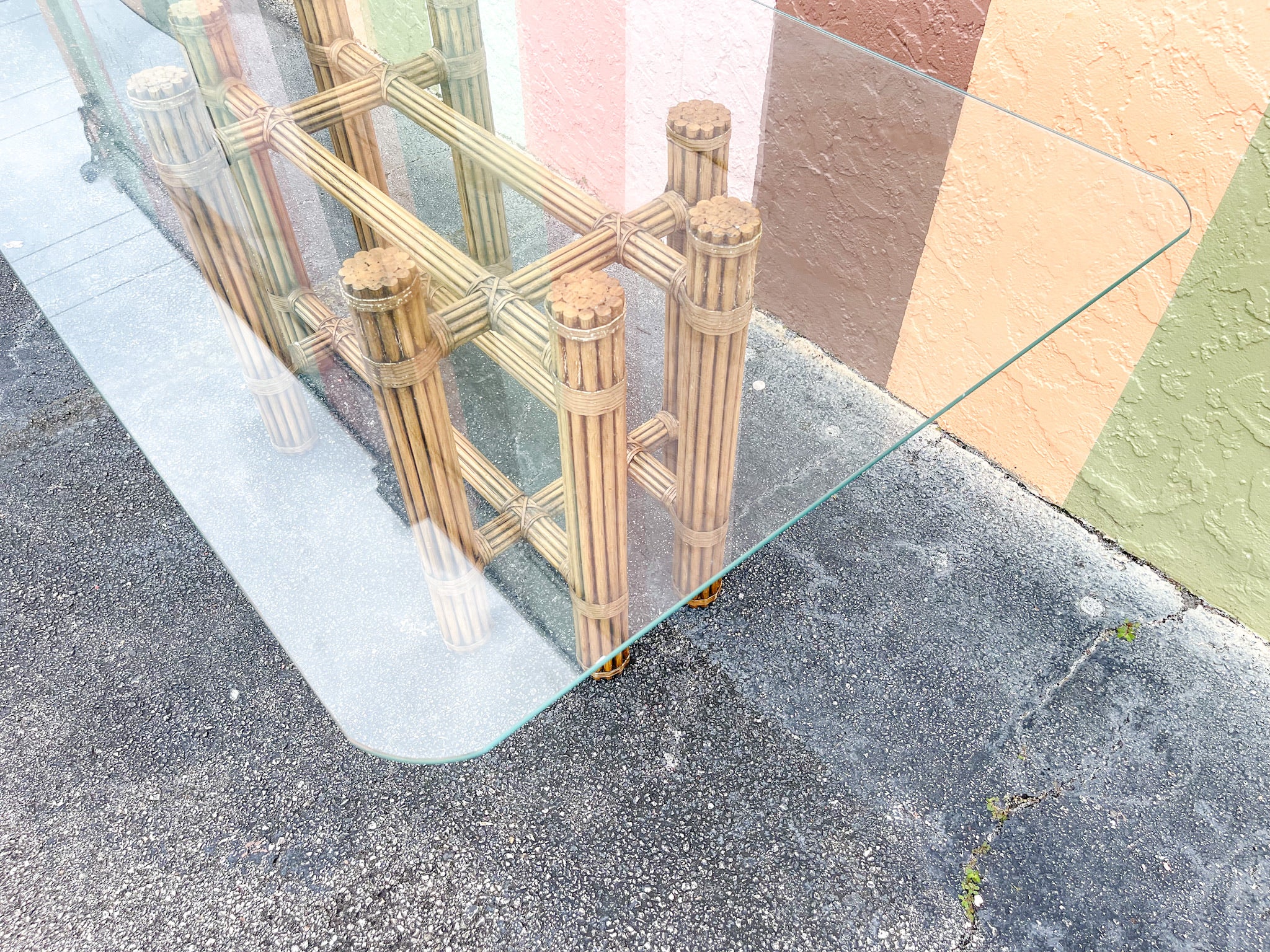 McGuire Style Dining Table - Image 3