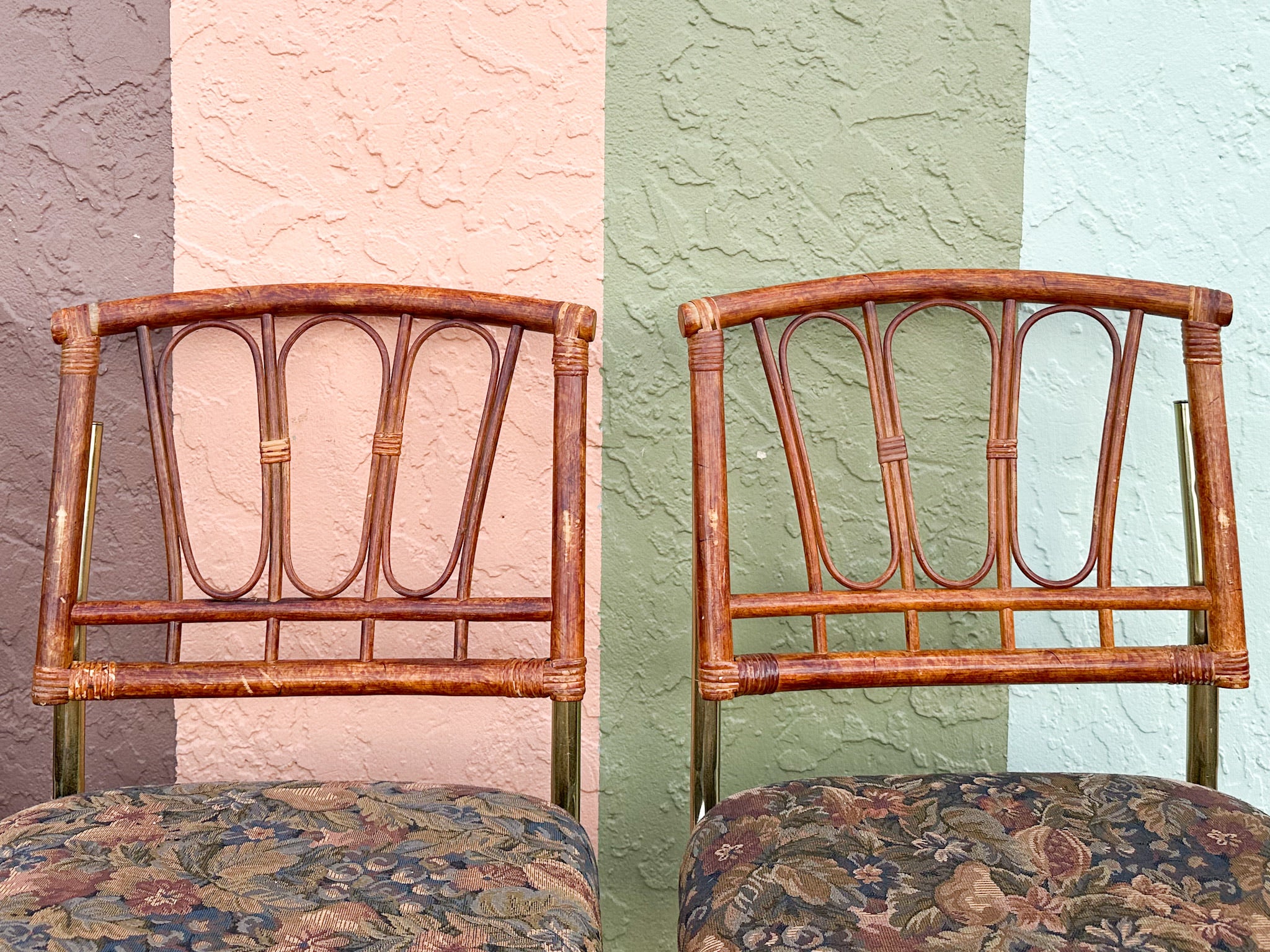 MCM Cantilever Rattan Dining Set - Image 11