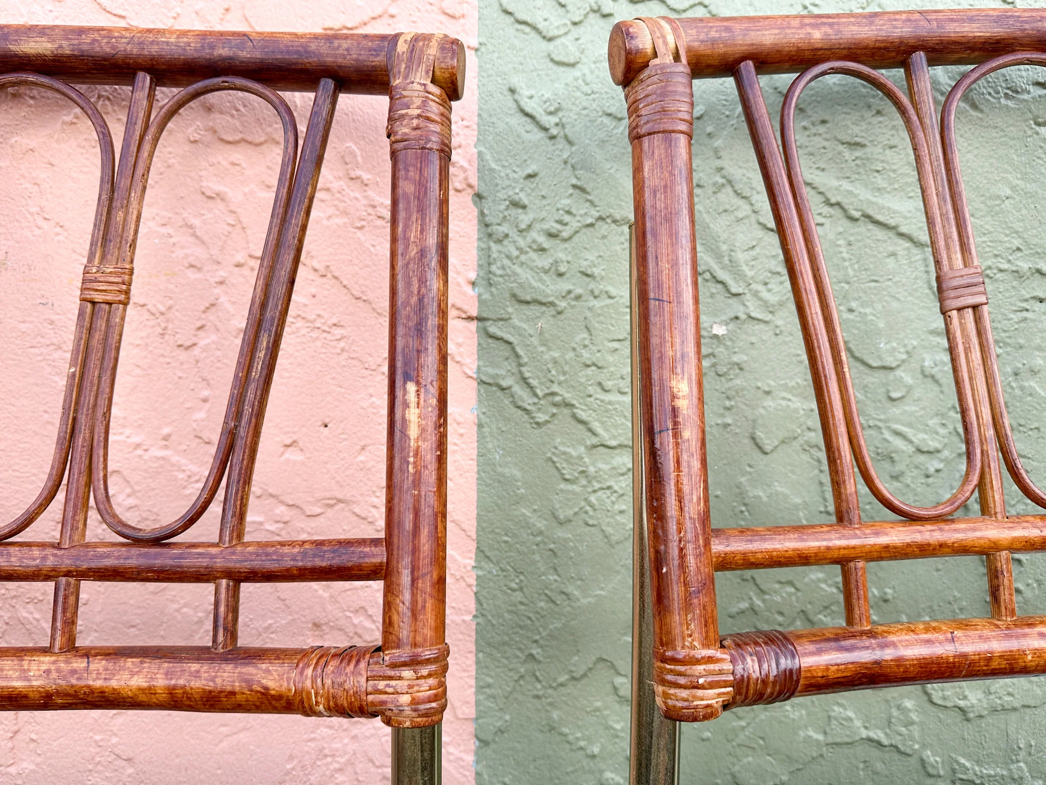 MCM Cantilever Rattan Dining Set - Image 8