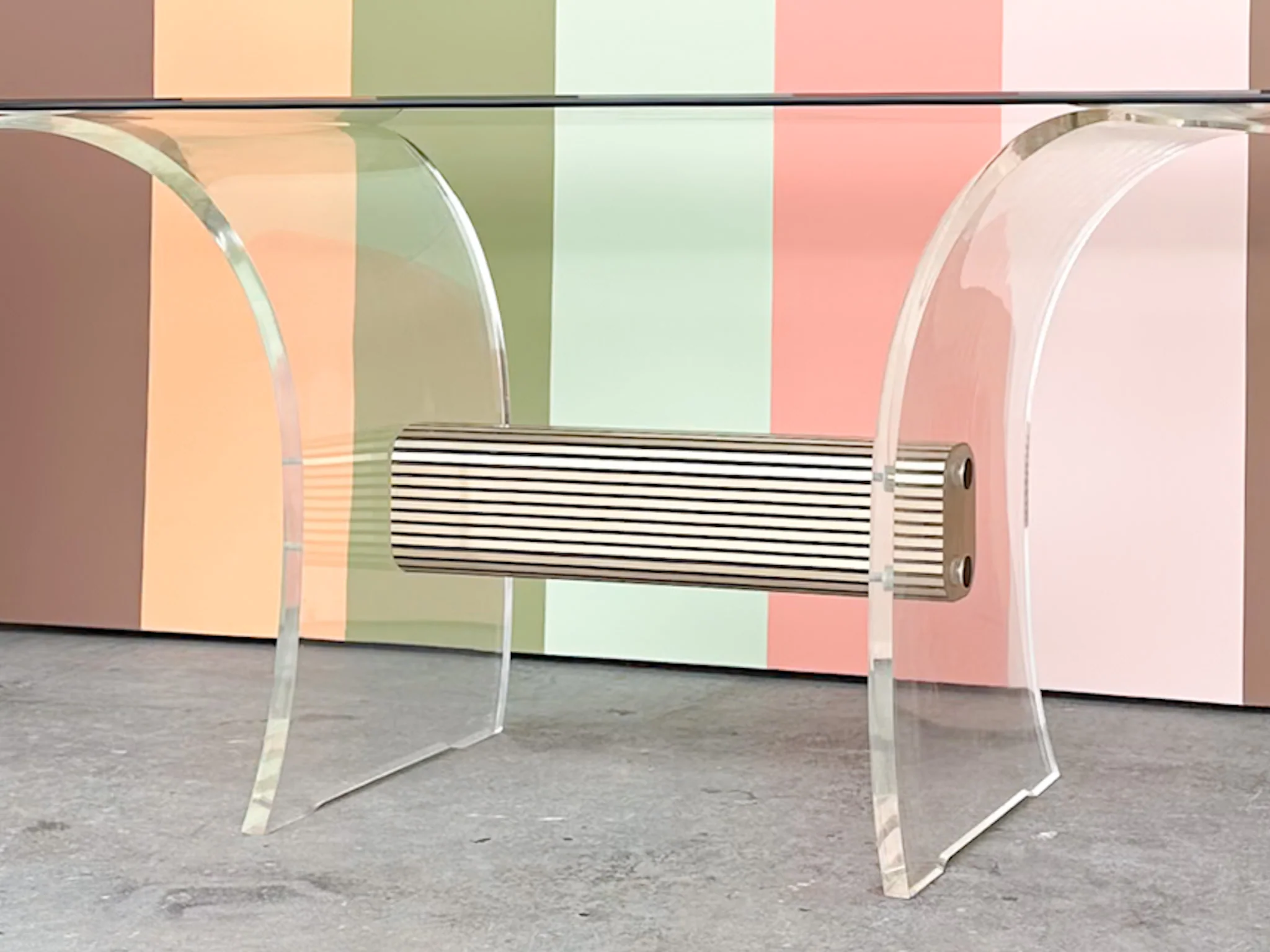 MCM Lucite Dining Table - Image 4