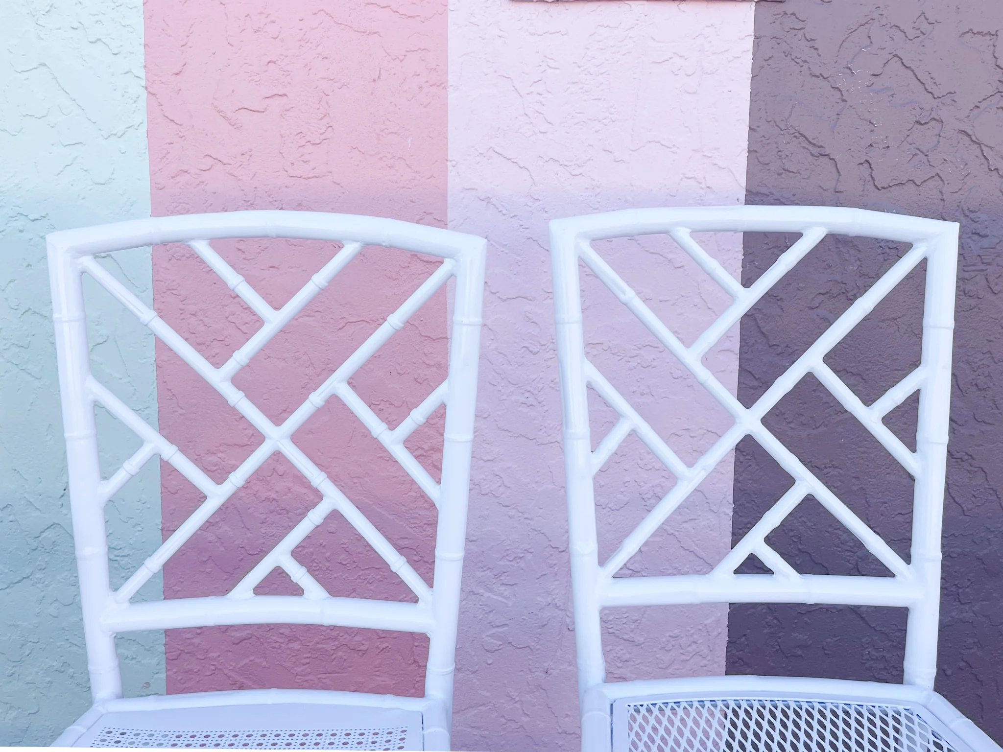 Meadowcraft Faux Bamboo Outdoor Dining Set - Image 20