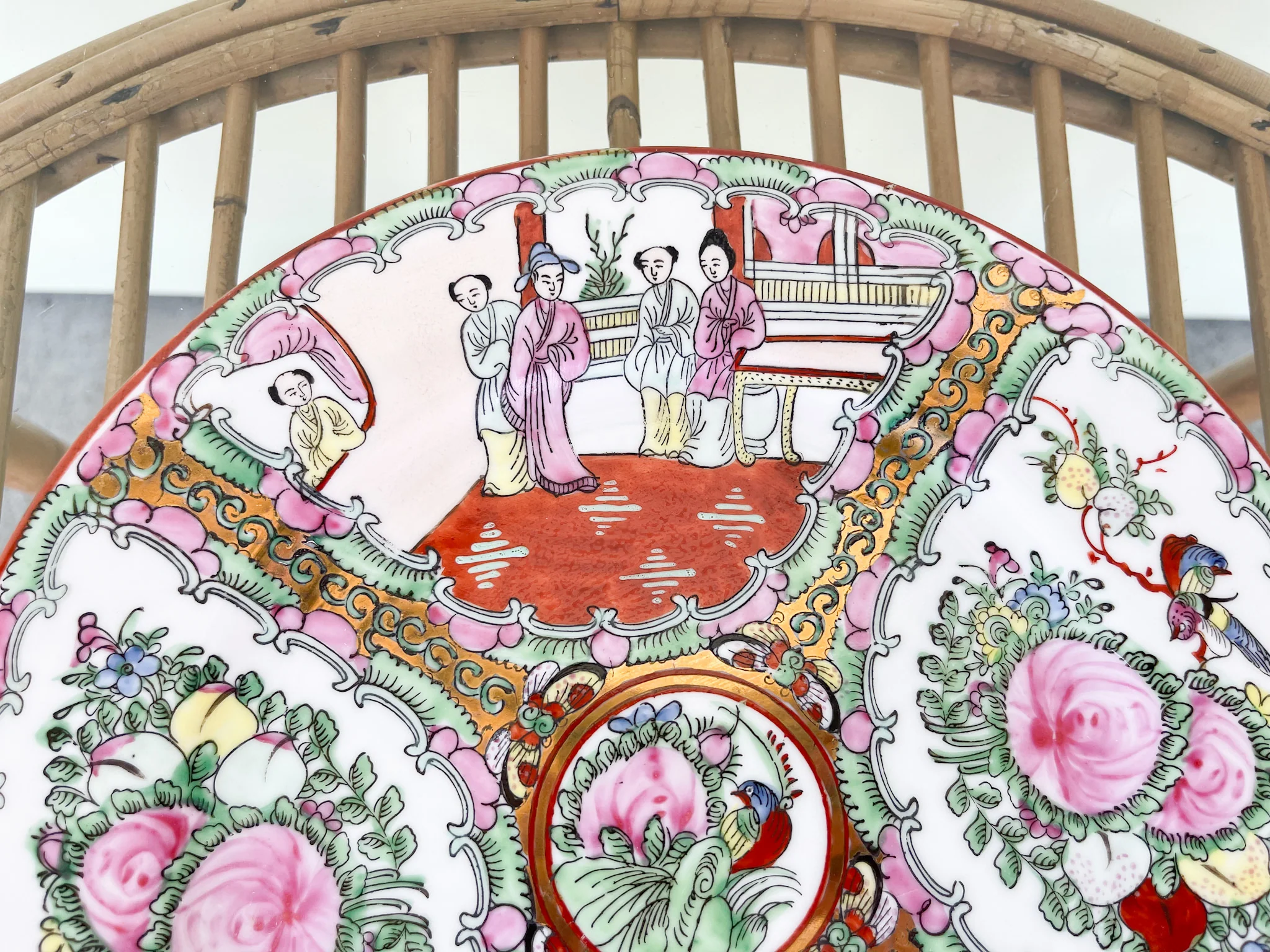 Rose Medallion Style Plate - Image 5