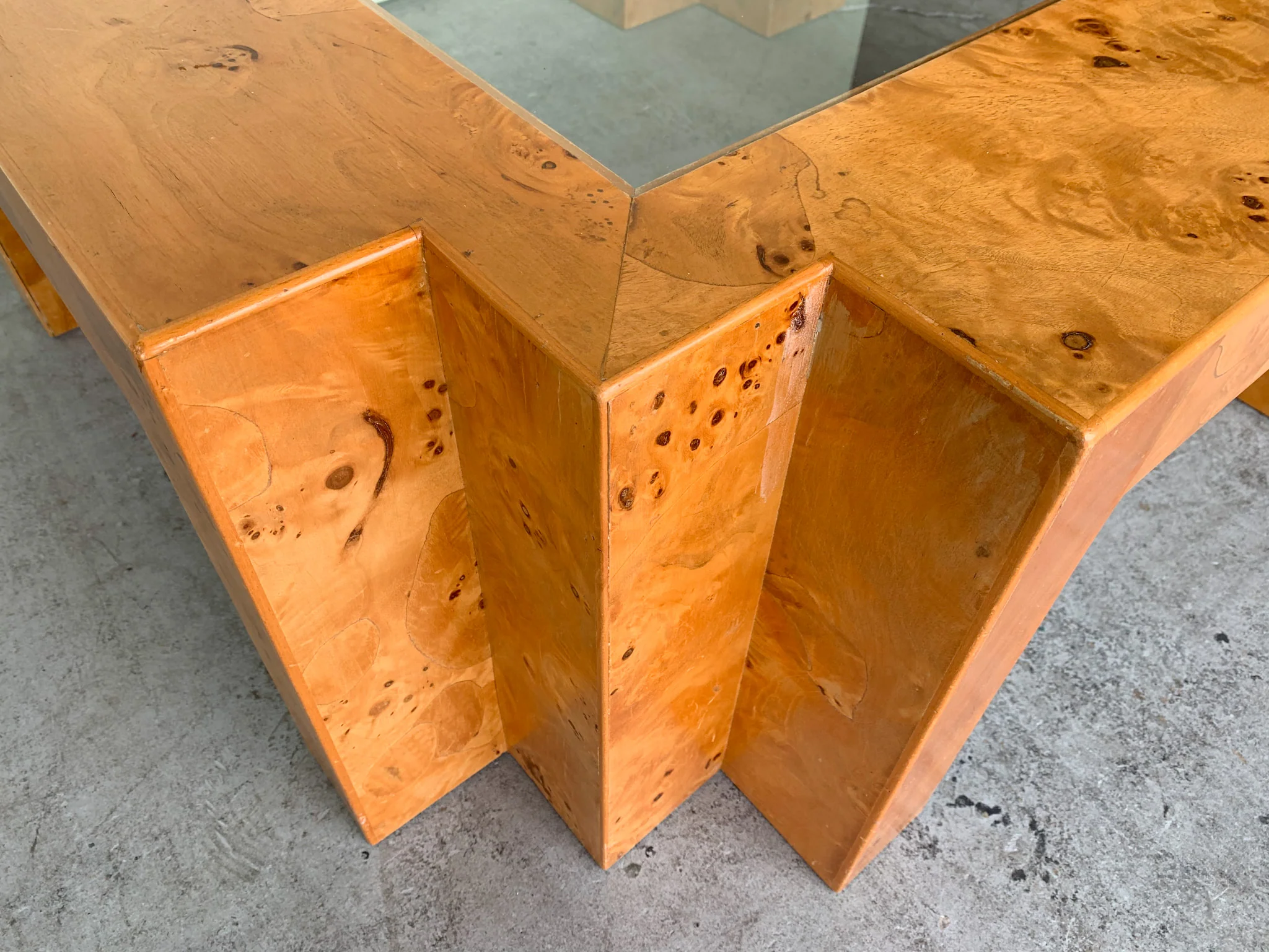 Milo Baughman Burlwood Cocktail Table - Image 5