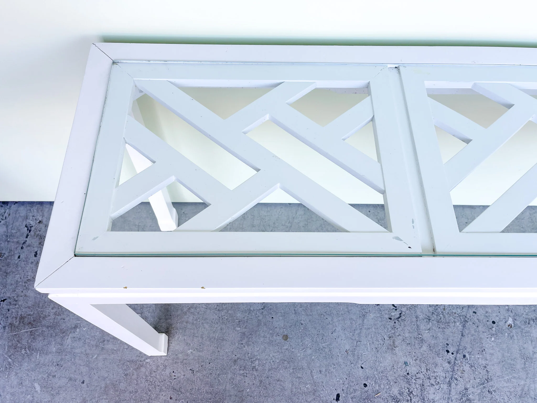 Ming Style Chippendale Console - Image 2