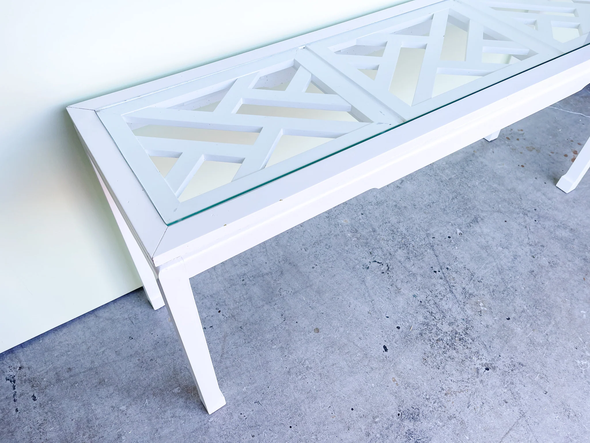 Ming Style Chippendale Console - Image 6
