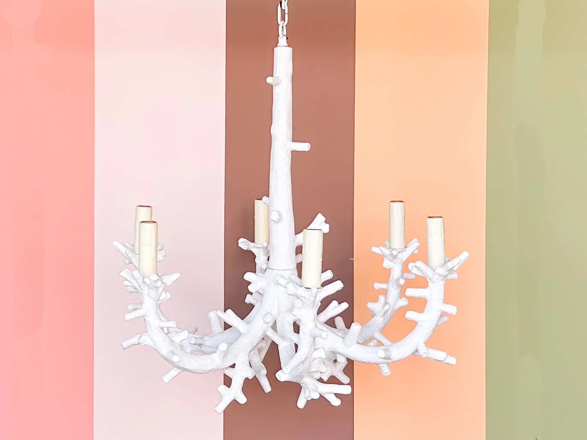 Modern Faux Coral Chandelier