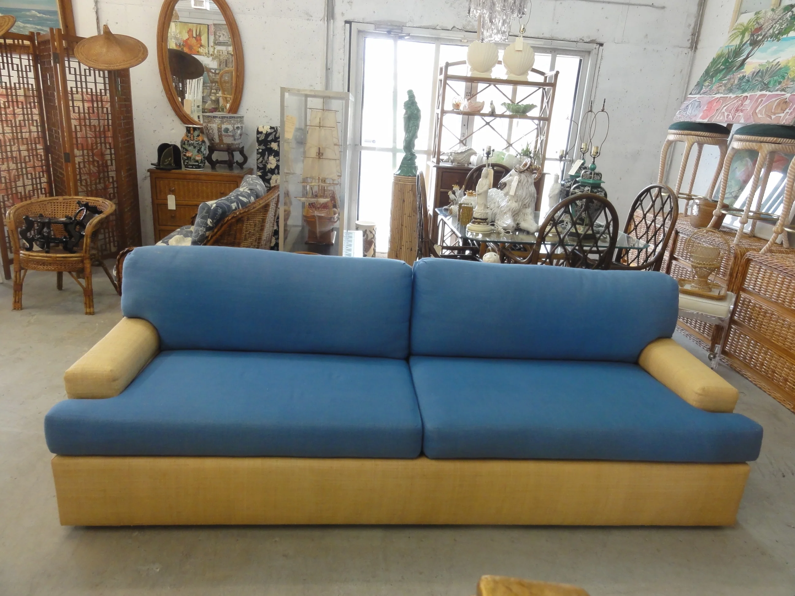 Modern Island Style Seagrass Sofa - Image 5