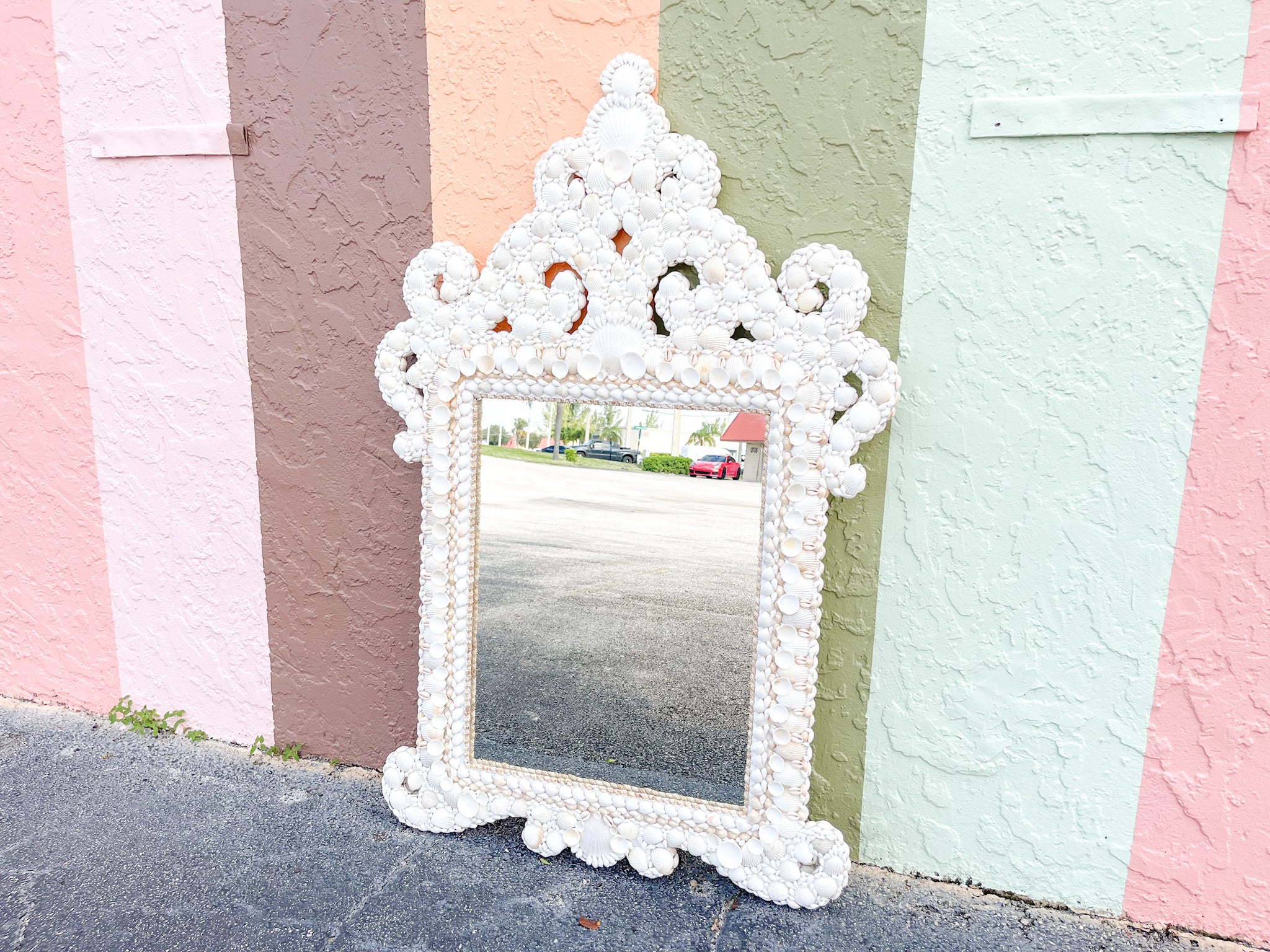 Modern Shell Mirror