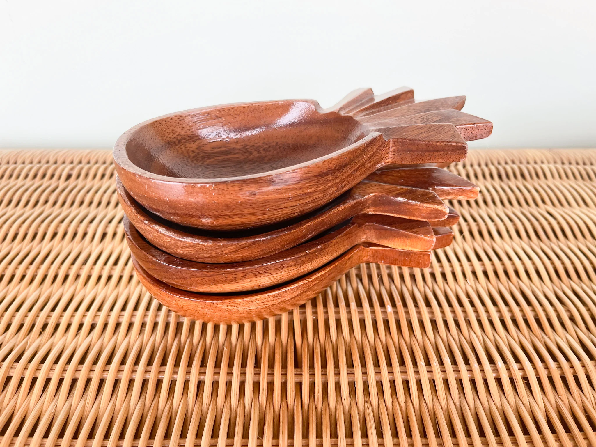 Monkey Pod Pineapple Salad Bowl Set - Image 6