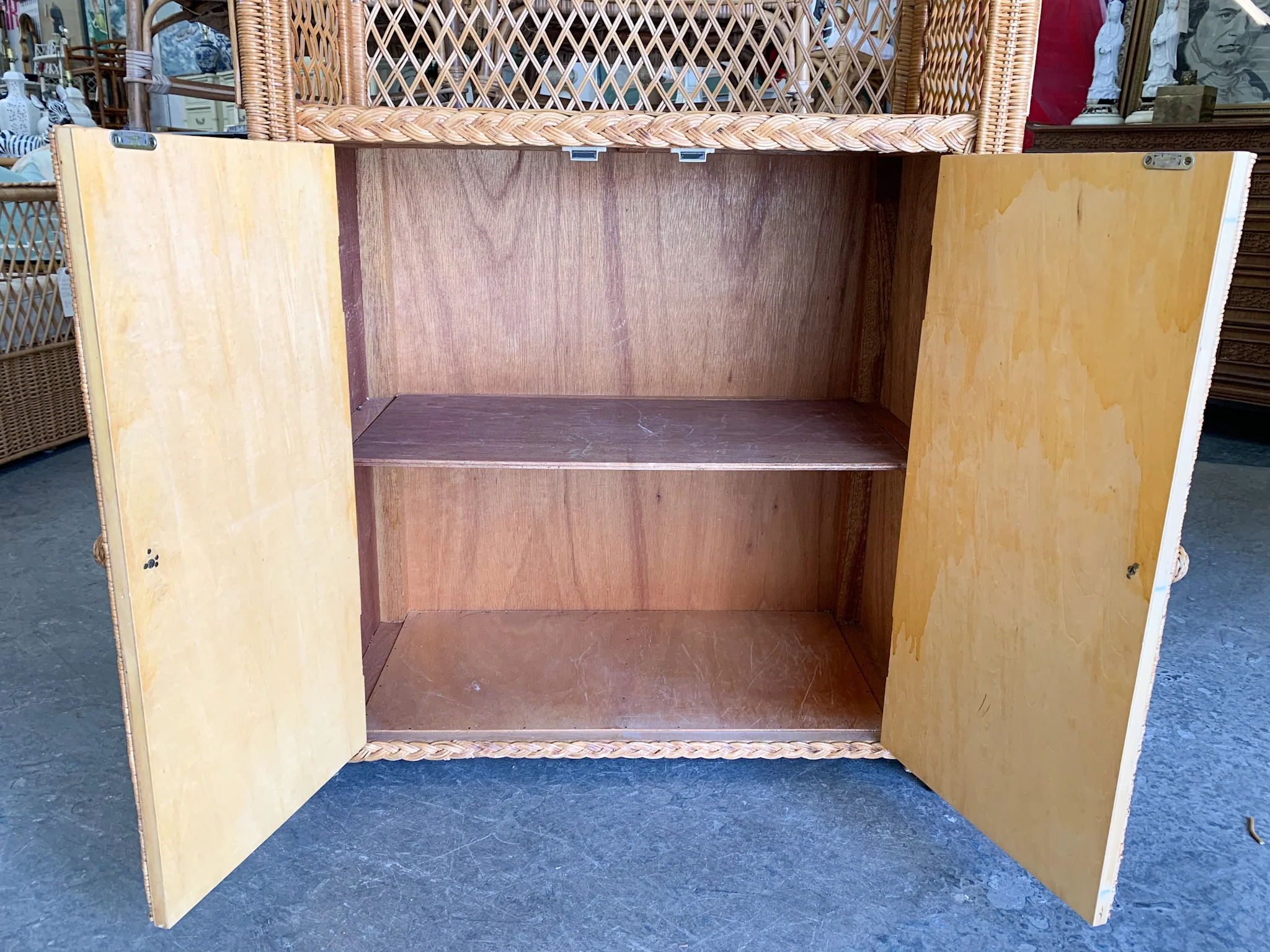 Moroccan Chic Rattan Etagere - Image 5