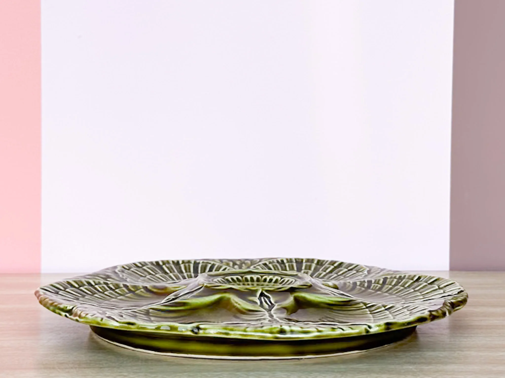 Grass Green French Oyster Plate - Image 4