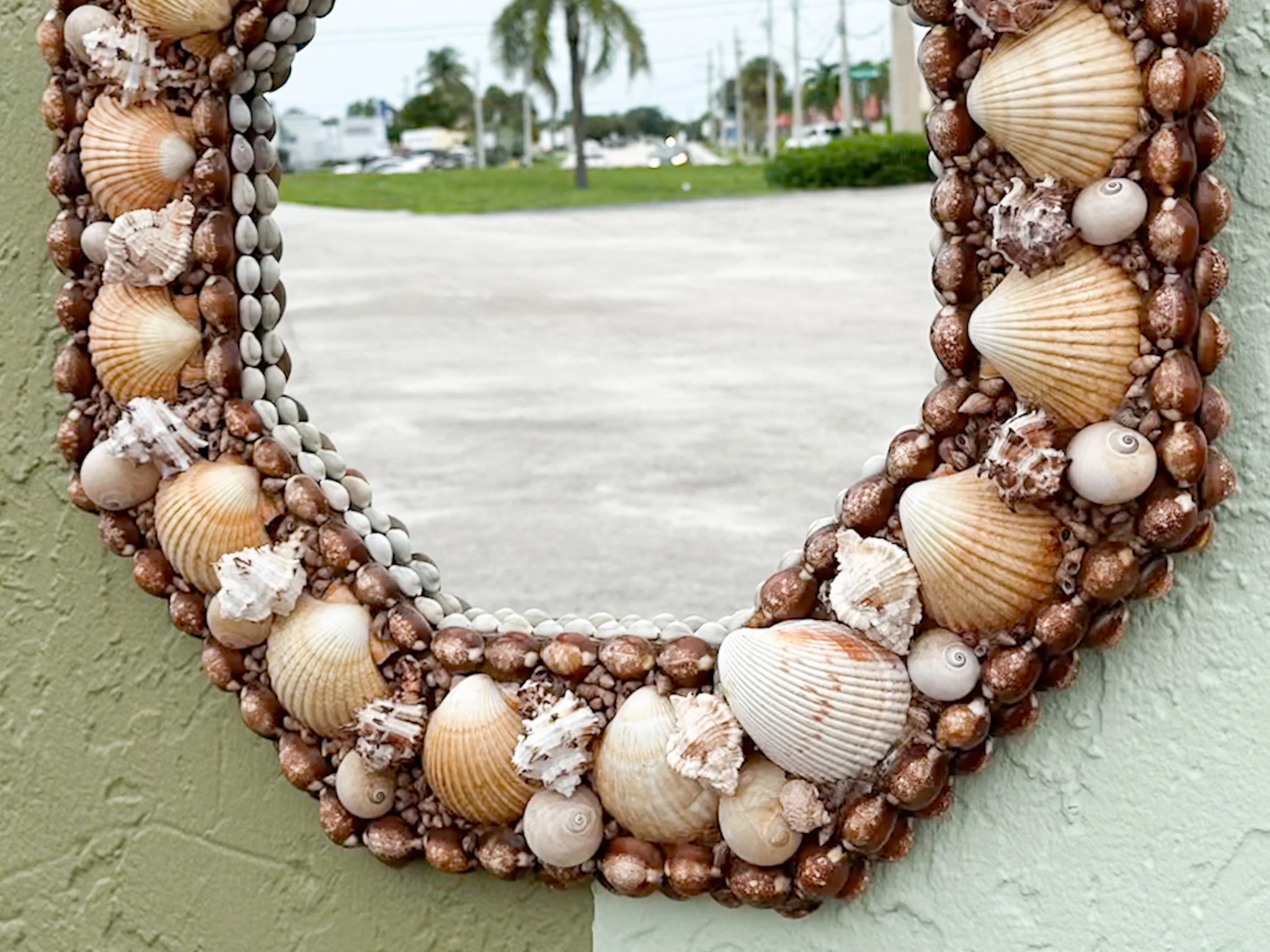 Natural Hexagon Shell Mirror - Image 5