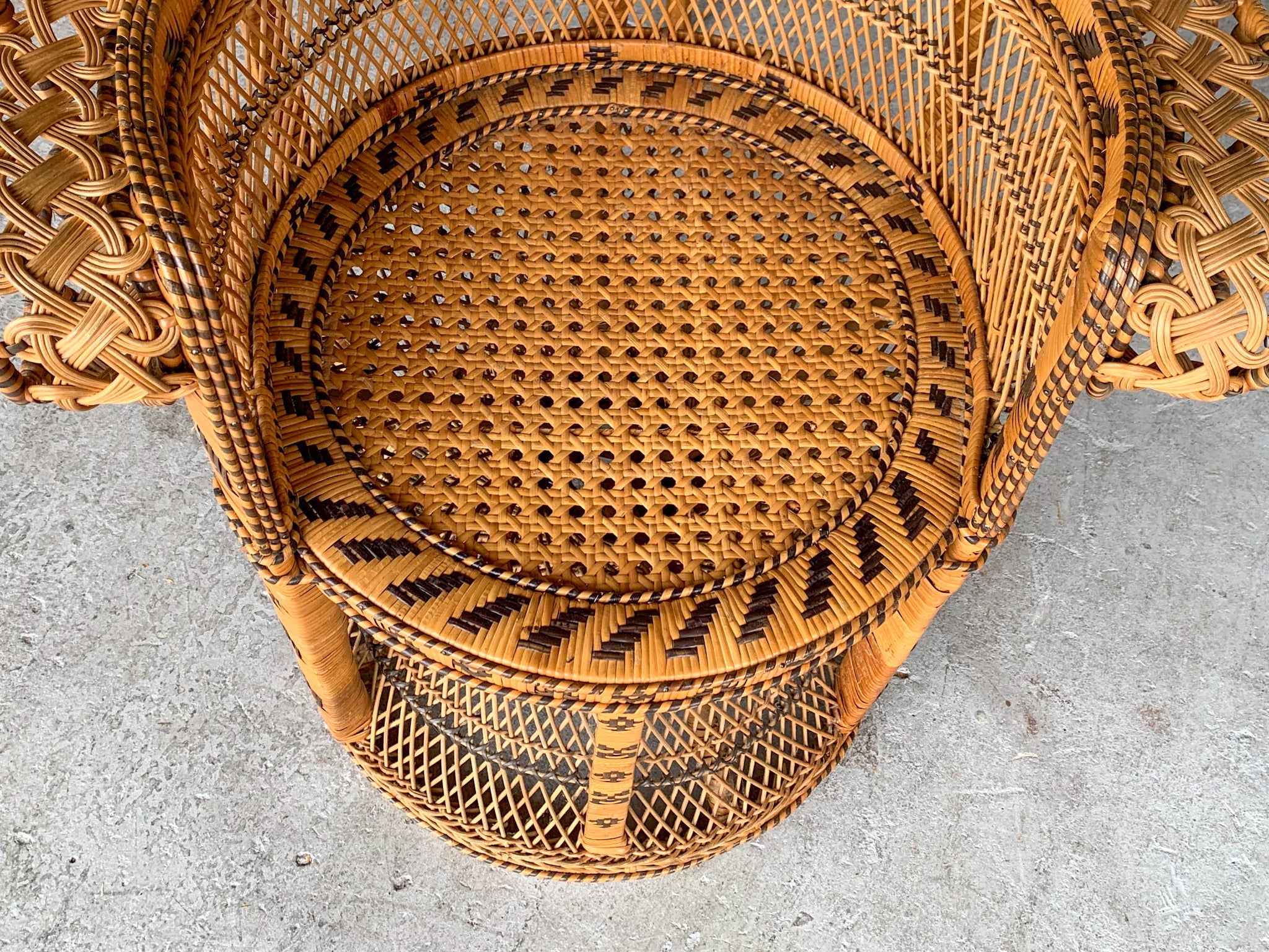 Natural Peacock Fan Chair - Image 3