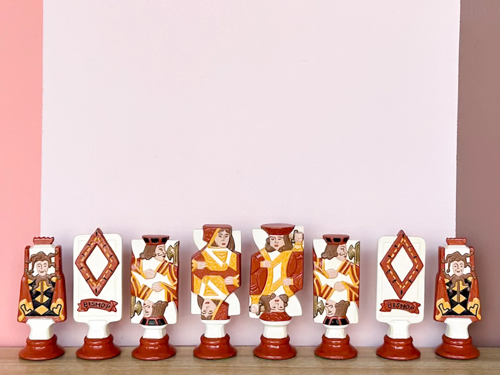 Needlepoint Chess Lucite Side Table - Image 10