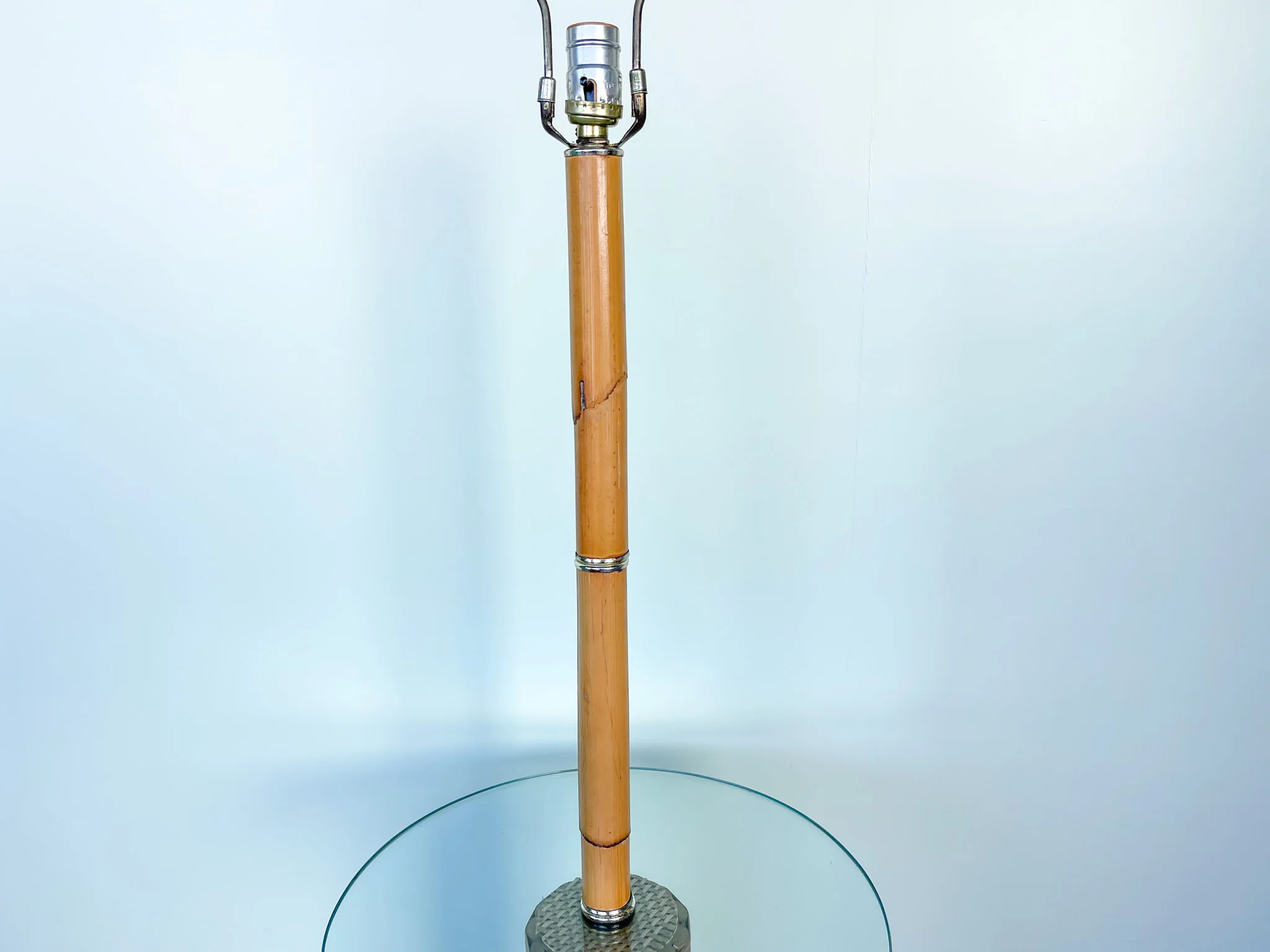 Old Florida Bamboo Table Lamp - Image 4