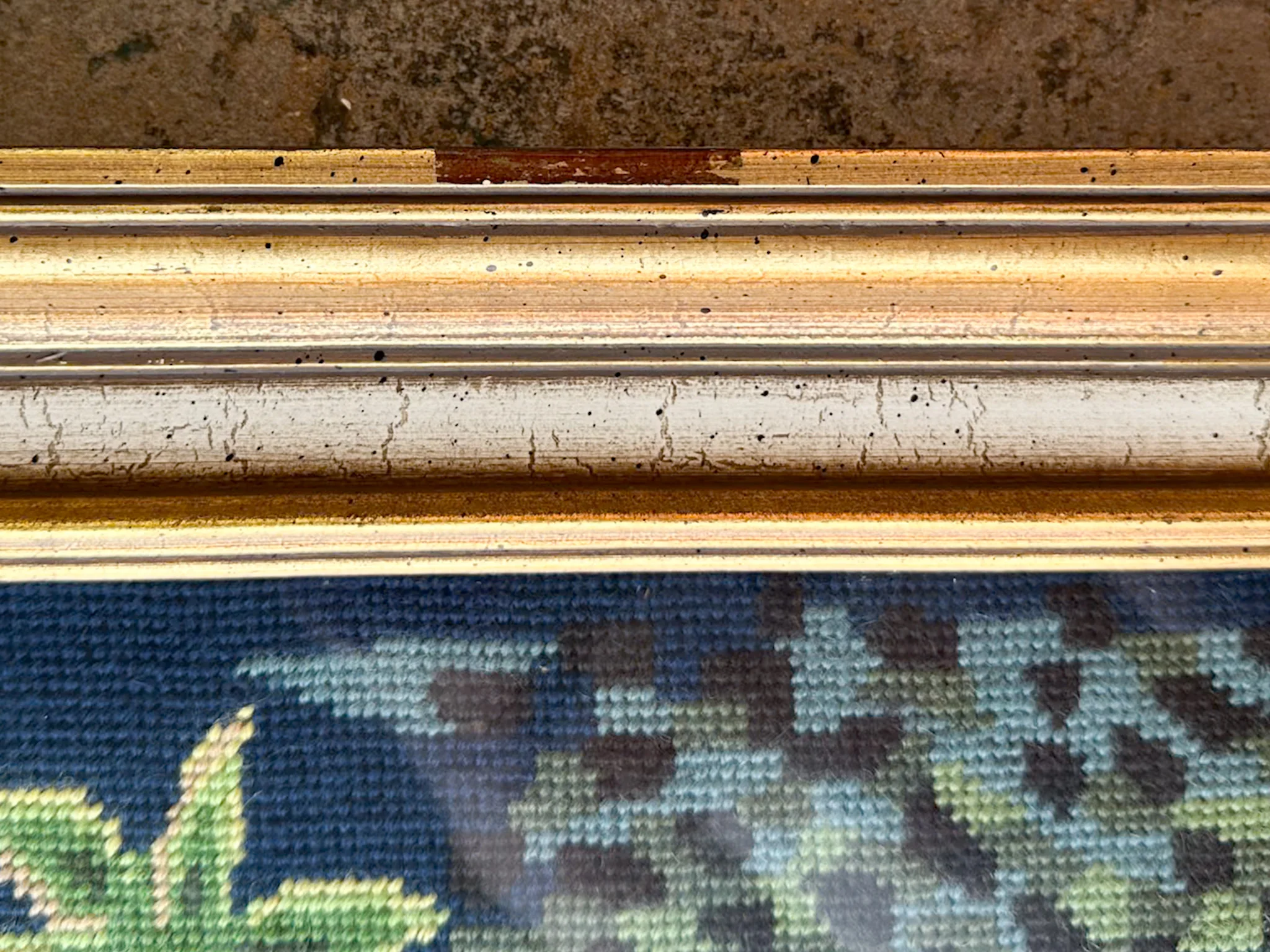 Old Florida Grey Heron Needlepoint Art - Image 7