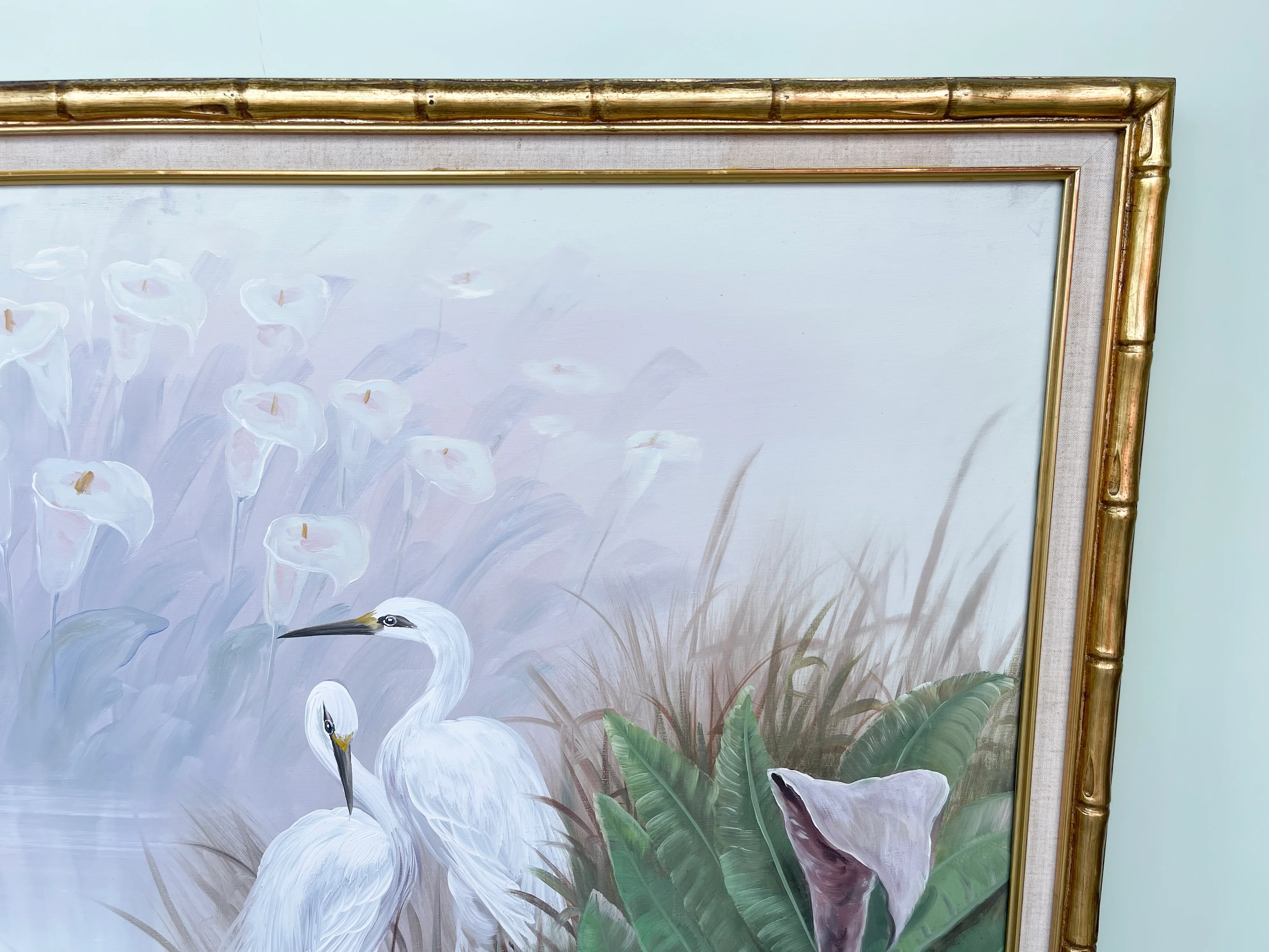 Old Florida Heron and Calla Lily Original Art - Image 5