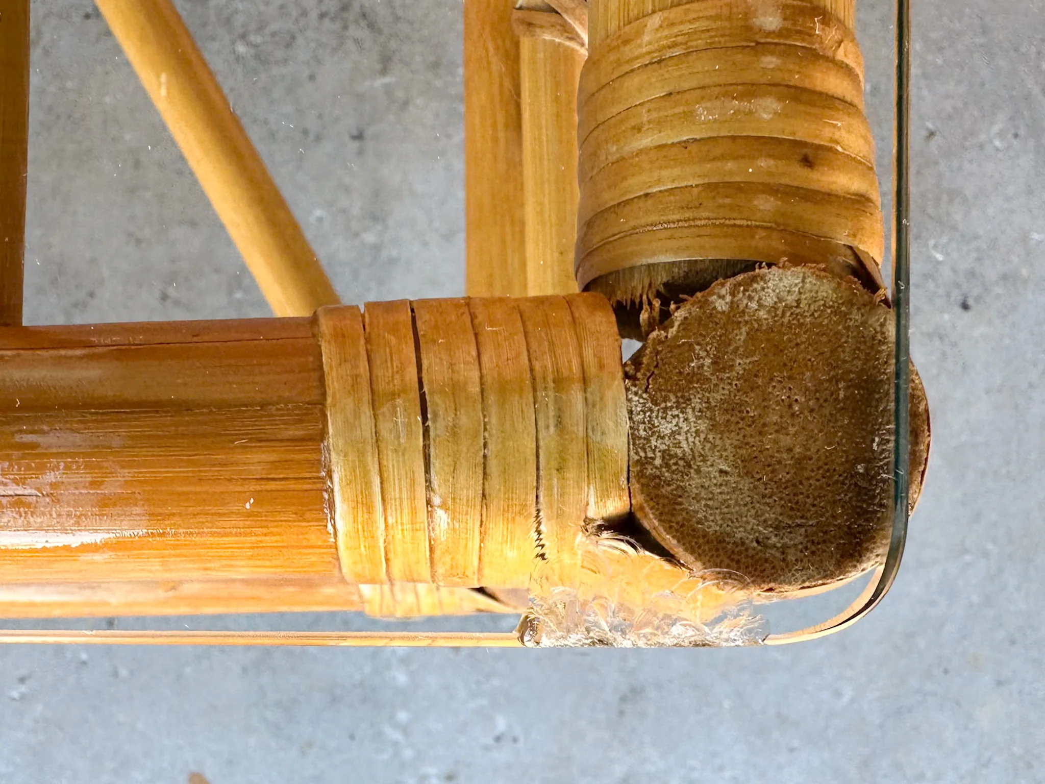 Old Florida Rattan Console - Image 9
