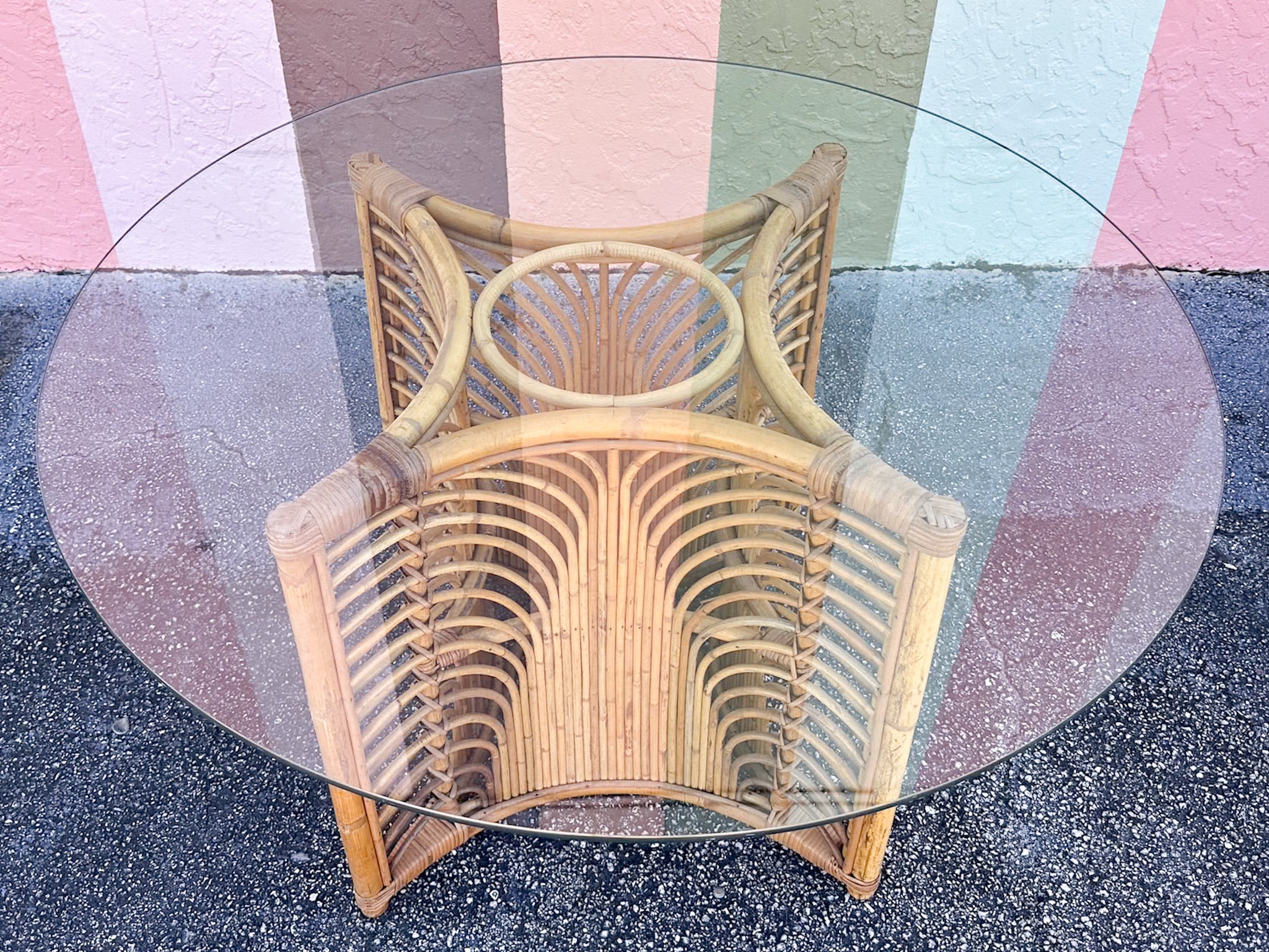 Old Florida Rattan Dining Set - Image 3