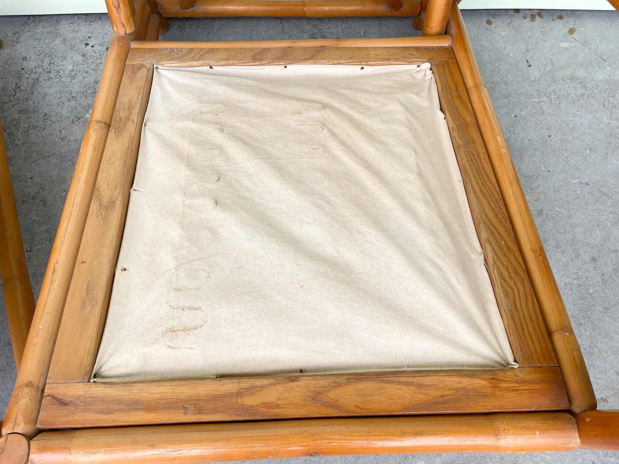 Old Florida Rattan Loveseat - Image 7