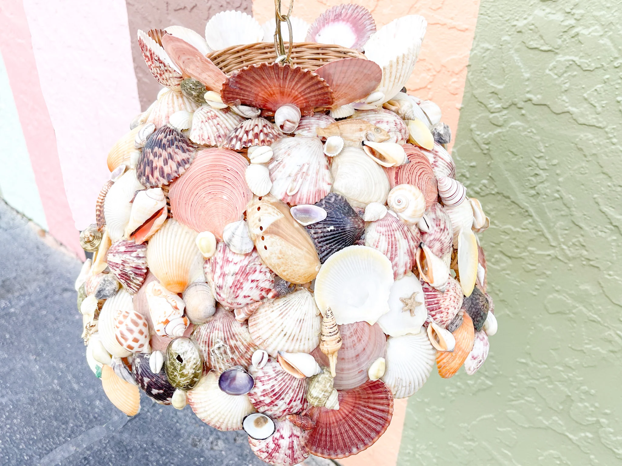 Old Florida Shell Chandelier - Image 3
