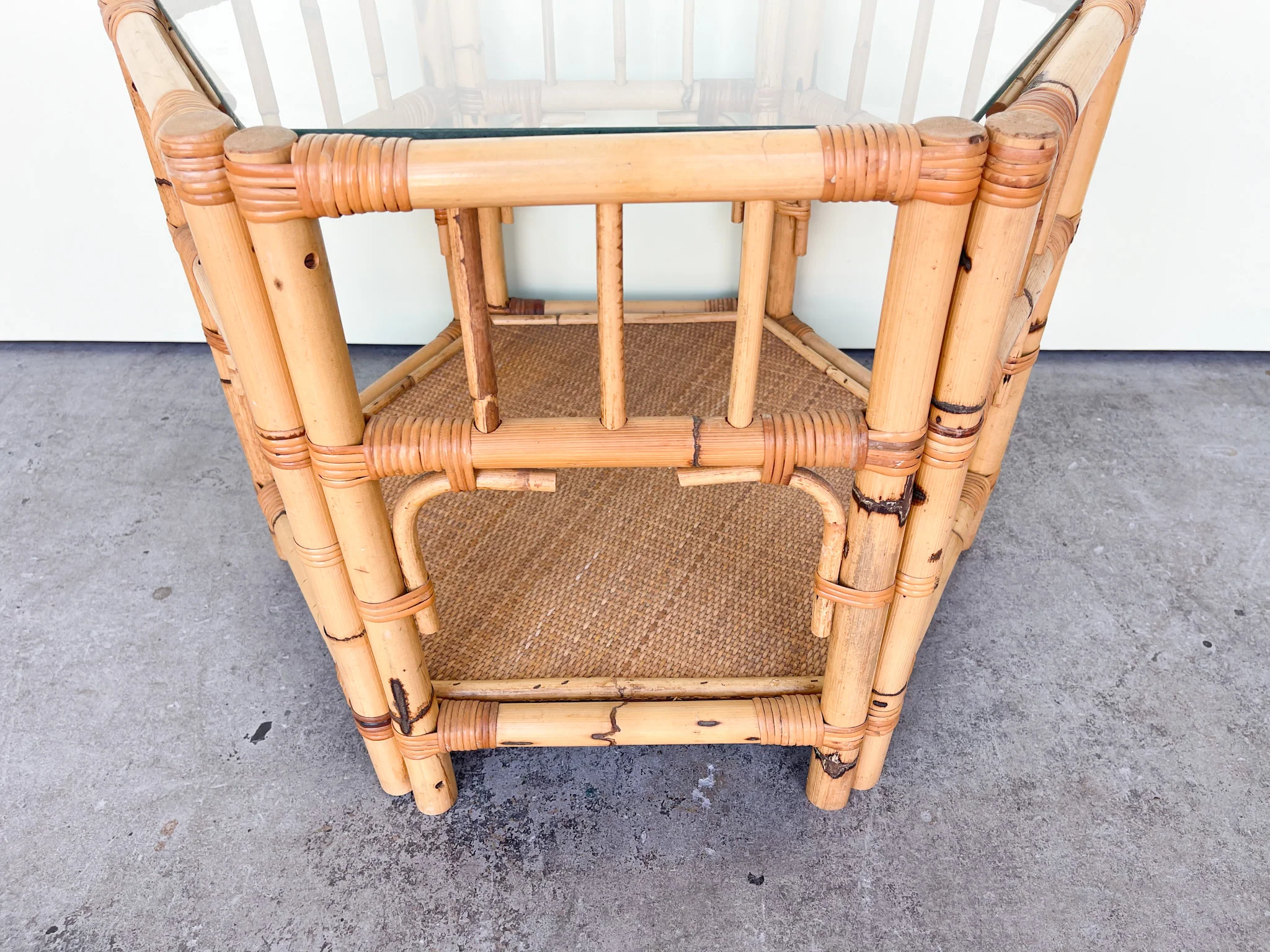 Old Florida Style Octagon Side Table - Image 5