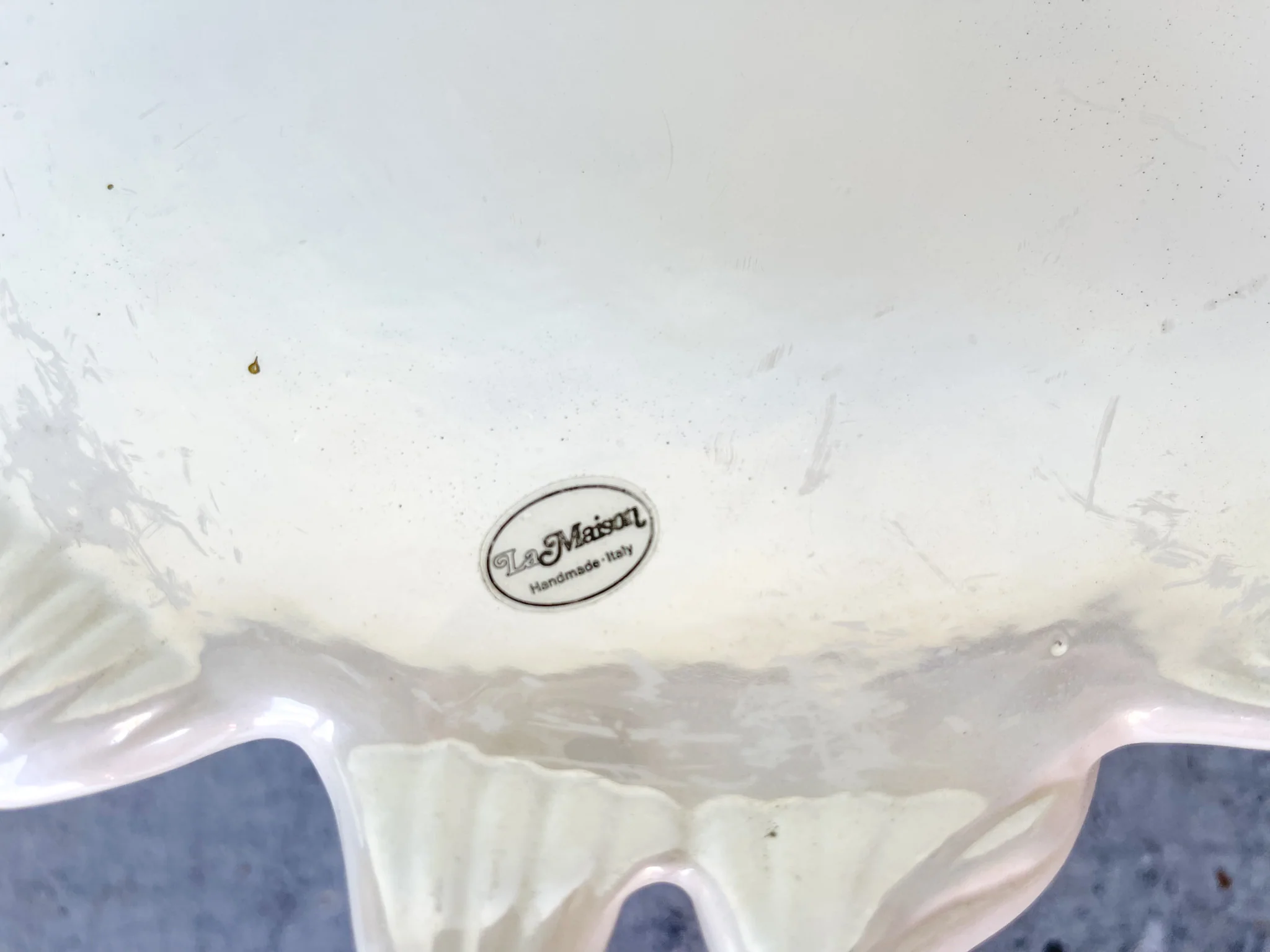 Opalescent Italian Swan Cachepot on Pedestal - Image 2