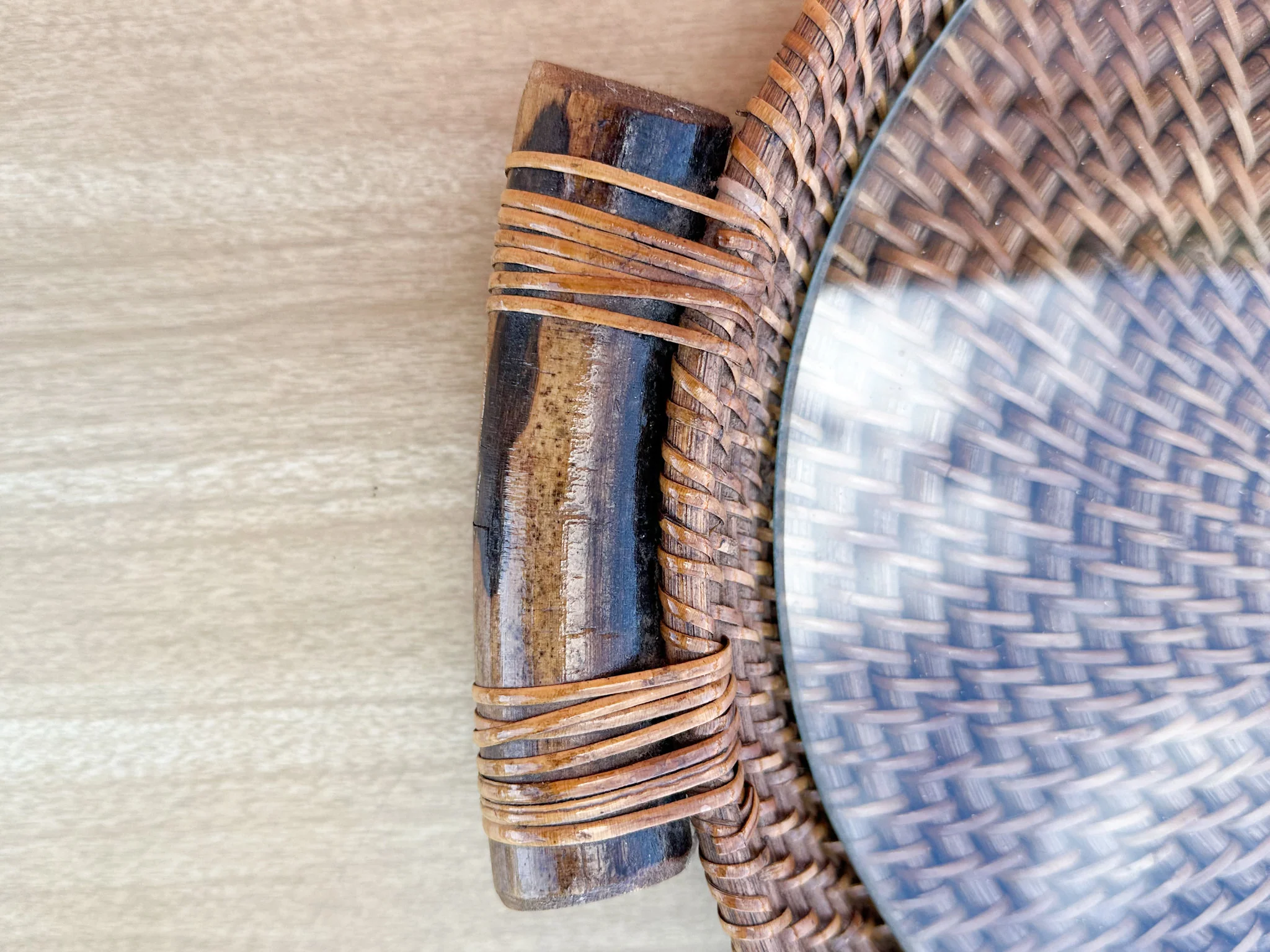 Oval Rattan Tray - Image 2