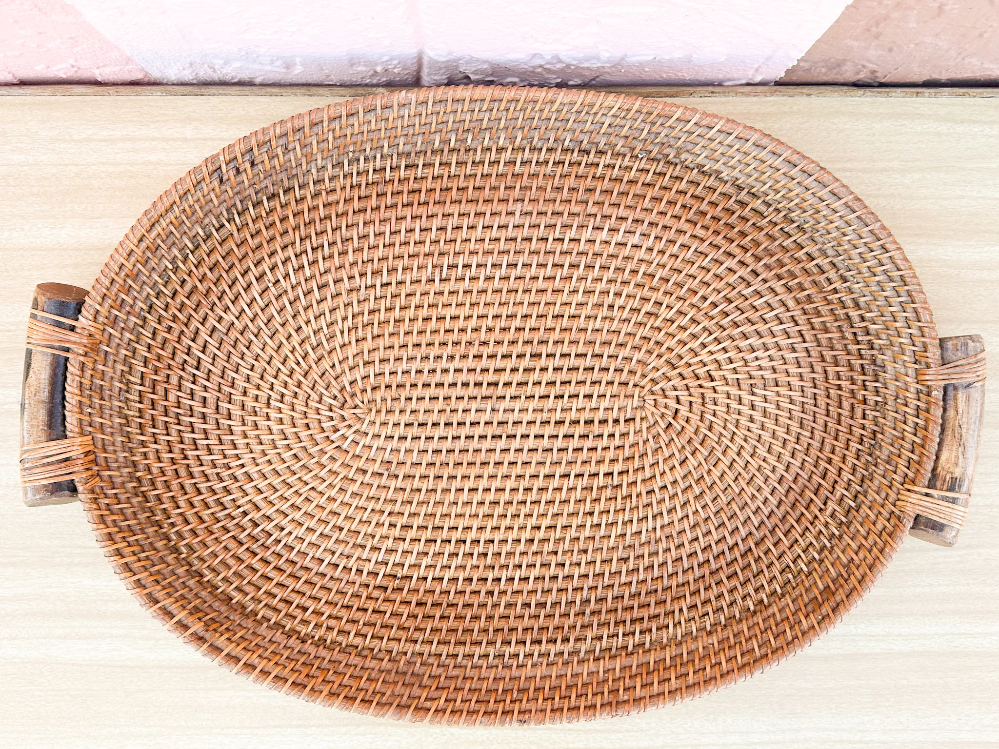 Oval Rattan Tray - Image 5