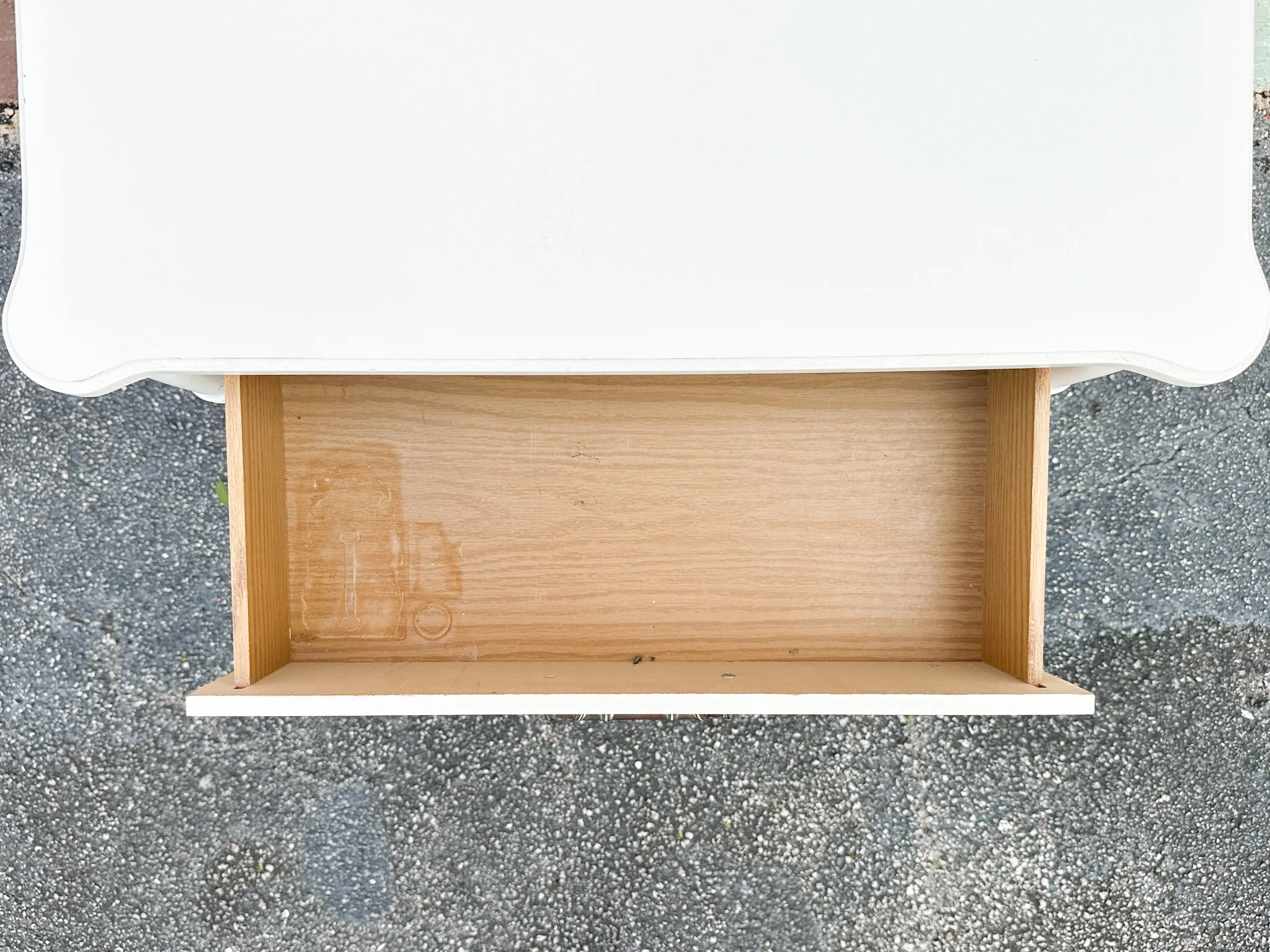 Oversized Faux Bamboo Nightstand - Image 8
