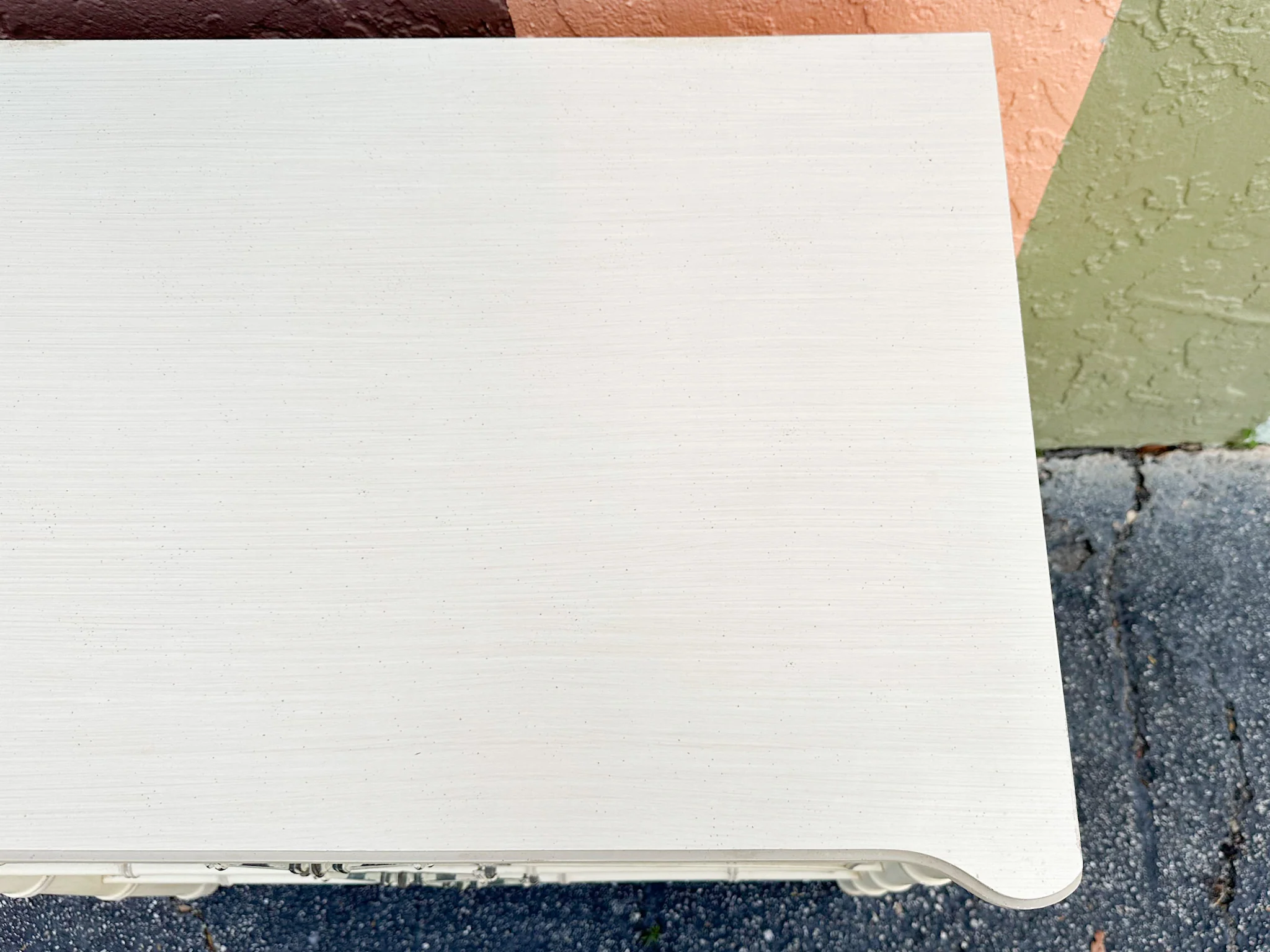 Oversized Faux Bamboo Nightstand - Image 4