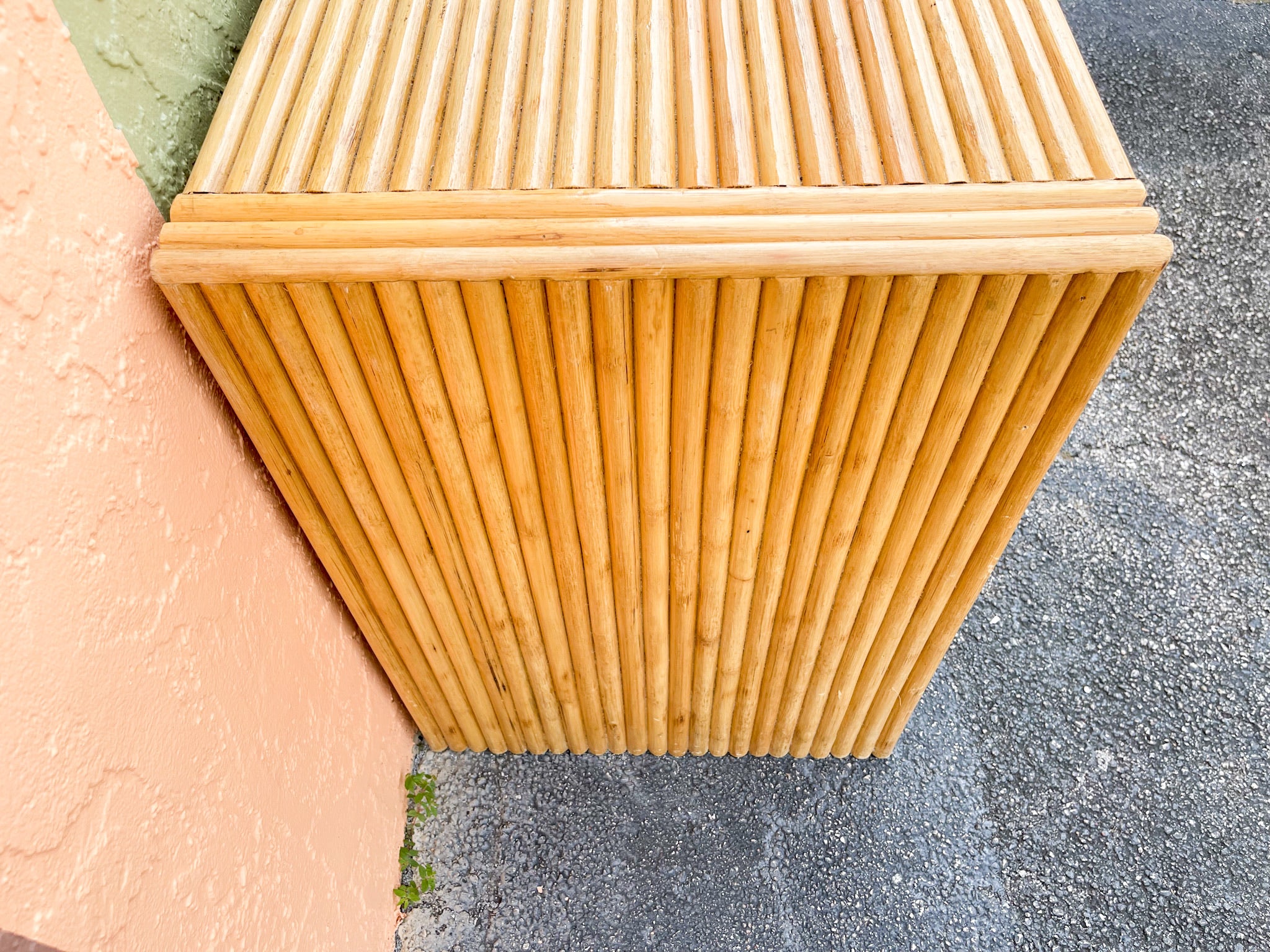 Oversized Split Bamboo Nightstand - Image 4