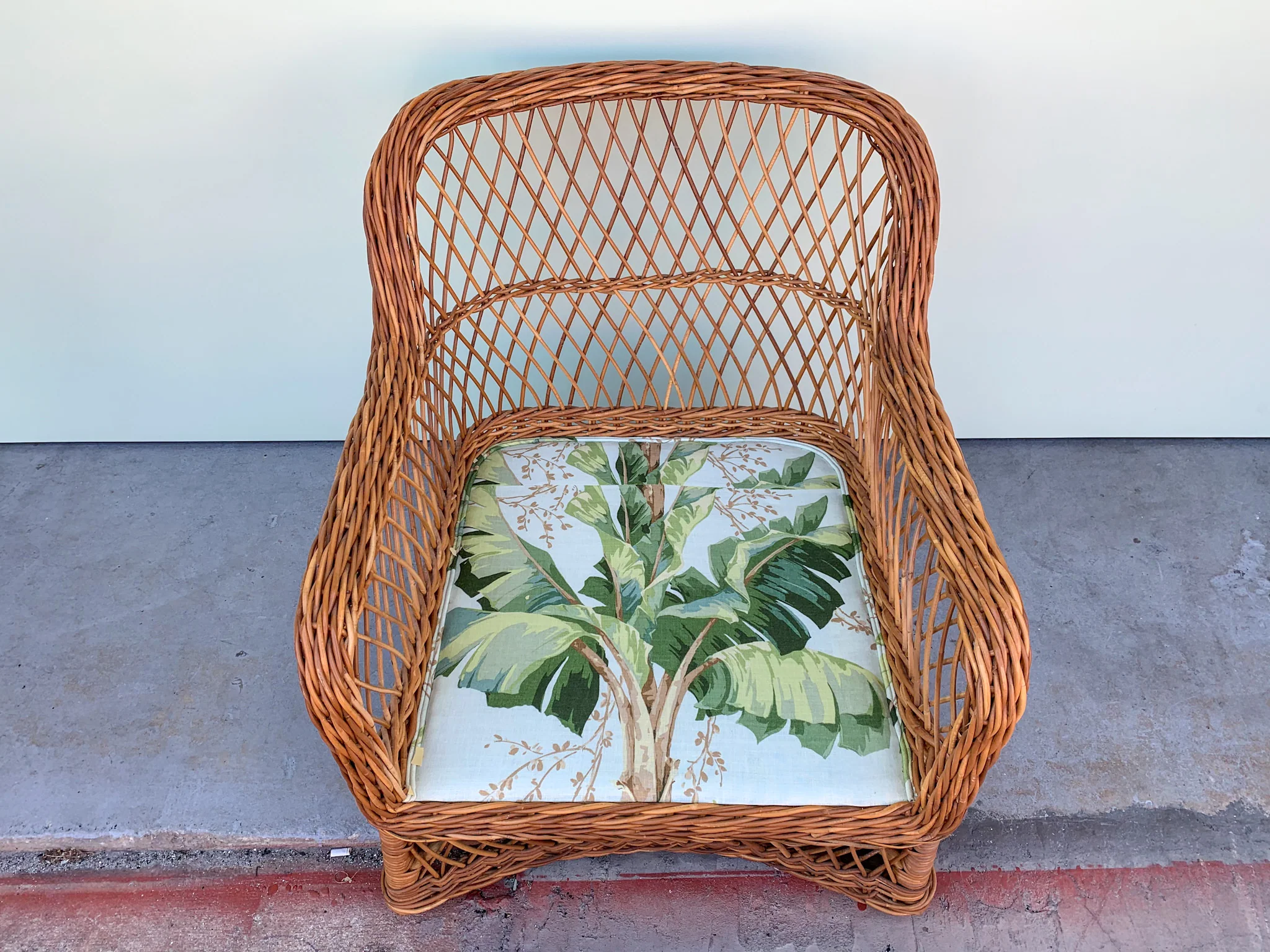 Oversized Wicker Palm Chair - Image 4