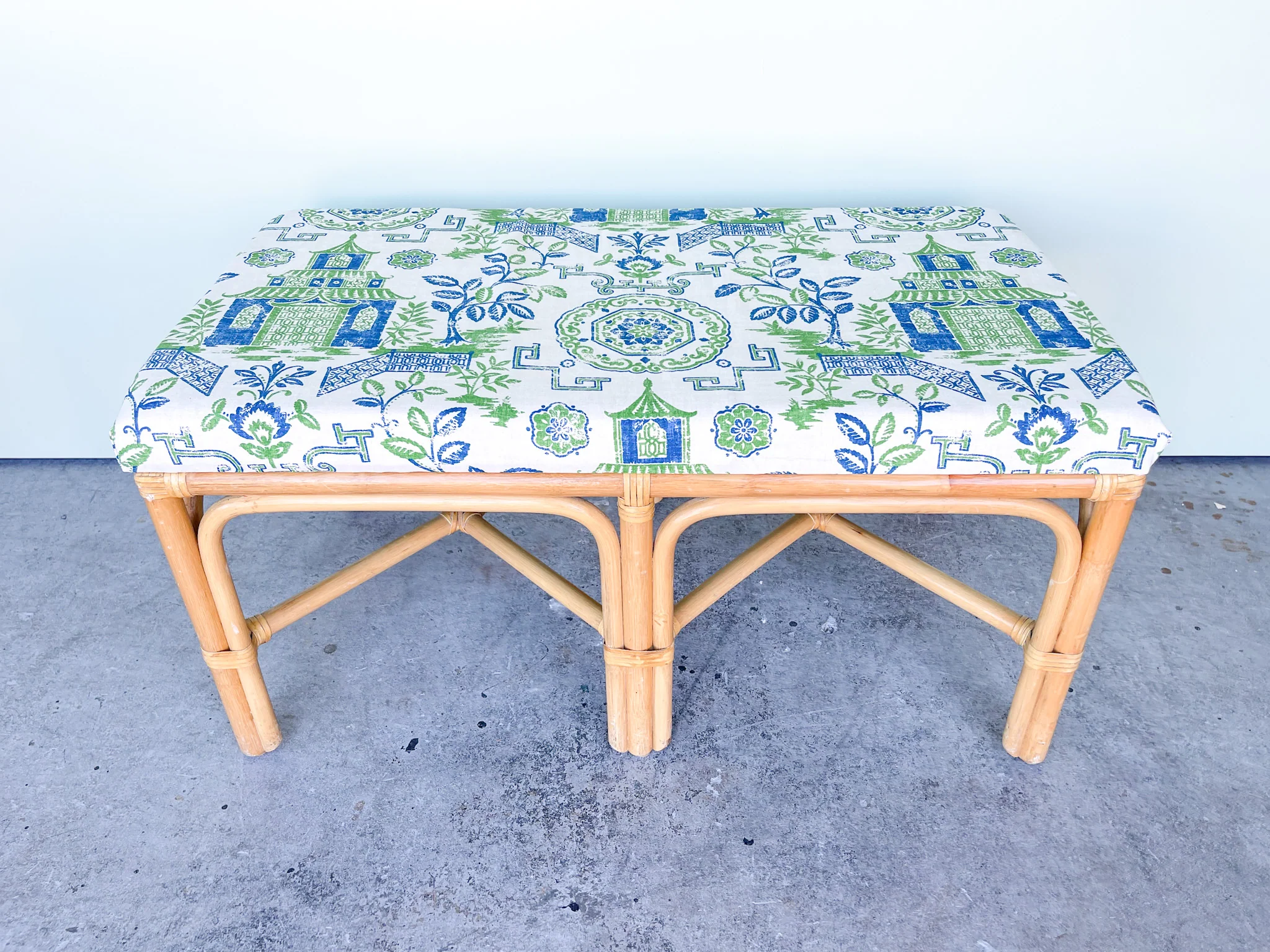 Pagoda Rattan Bench - Image 2