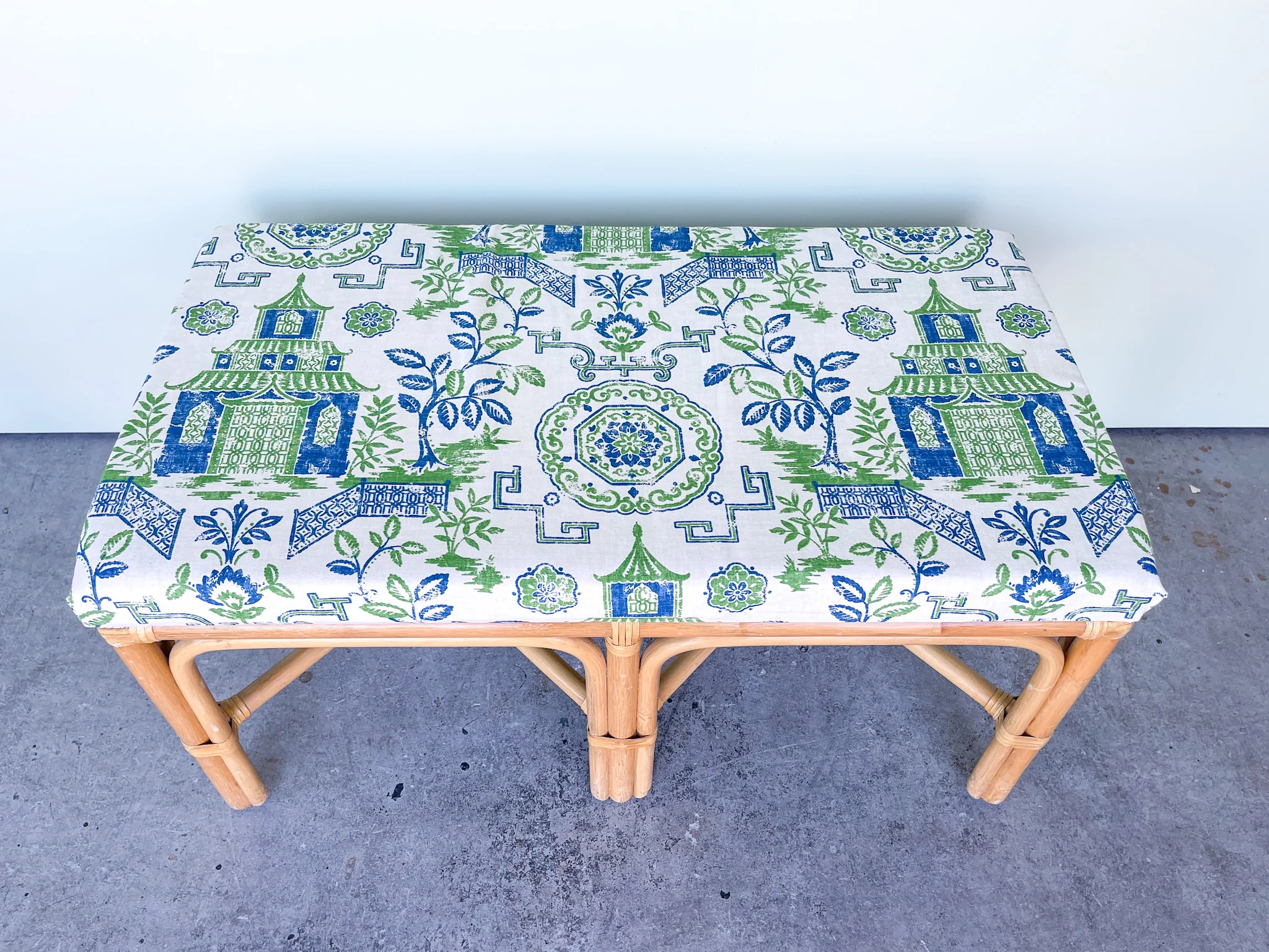 Pagoda Rattan Bench - Image 3
